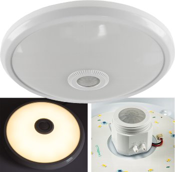 LED Deckenleuchte "TERCEIRA", 12W, 1060lm, 3000K, PIR-Bewegungsmelder LED Deckenleuchte "TERCEIRA", 12W, 1060lm, 3000K, PIR-Bewegungsmelder