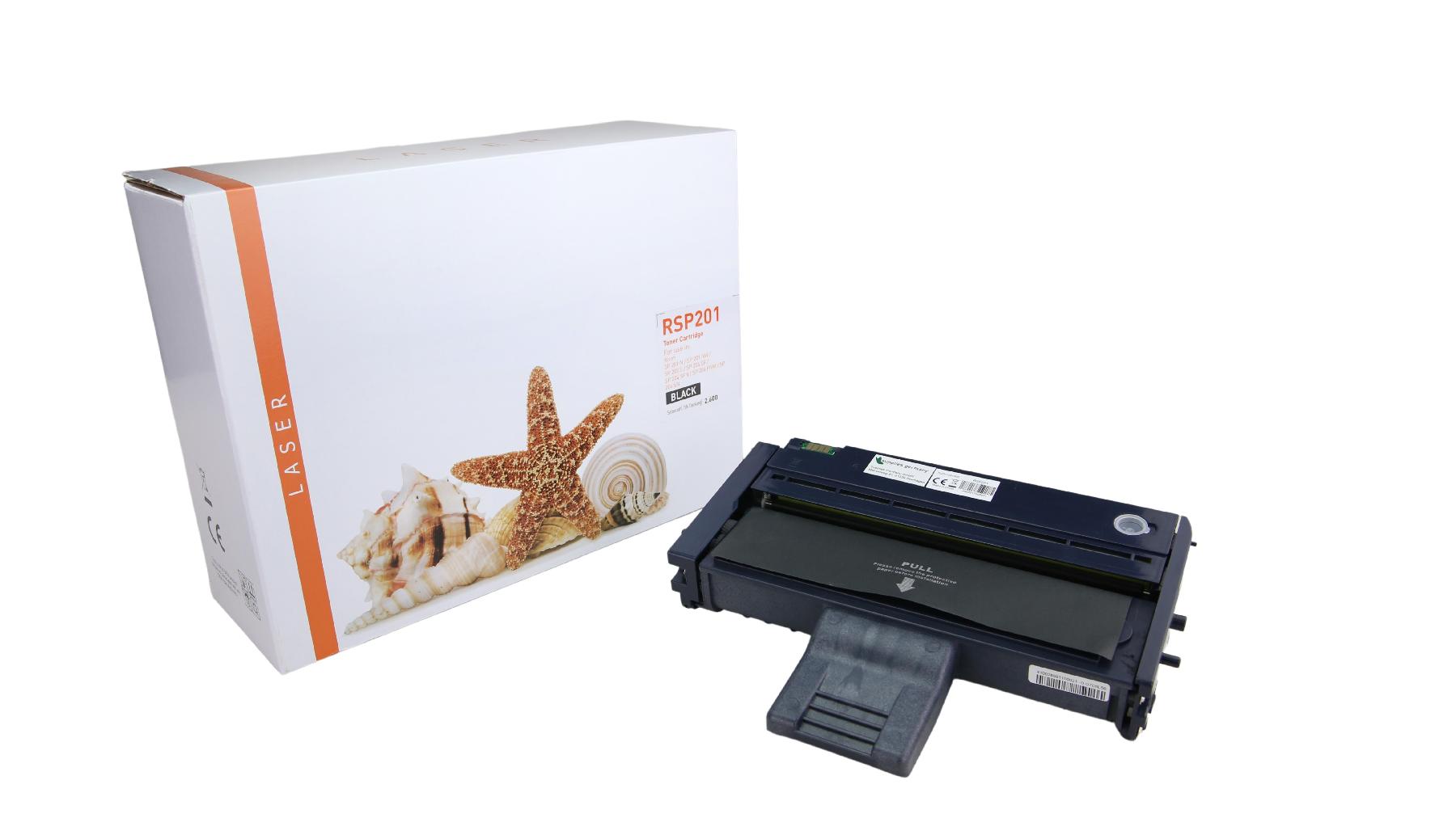 SP201 alternativ Toner schwarz für Ricoh  / 407254 / 2.600 Seiten