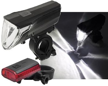Fahrrad LED-Beleuchtungsset "CFL 60 pro", 60Lux, StVZO zugelassen, Lithium-Akku Fahrrad LED-Beleuchtungsset "CFL 60 pro", 60Lux, StVZO zugelassen, Lithium-Akku