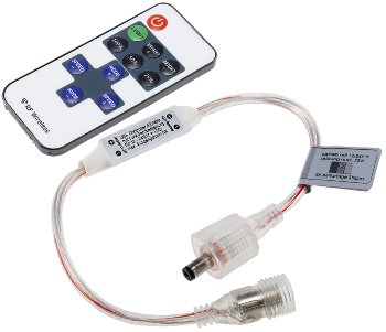 Funk-Controller für LED-Stripes, mit Fernbedienung, 12-24V, 72Watt Funk-Controller für LED-Stripes, mit Fernbedienung, 12-24V, 72Watt