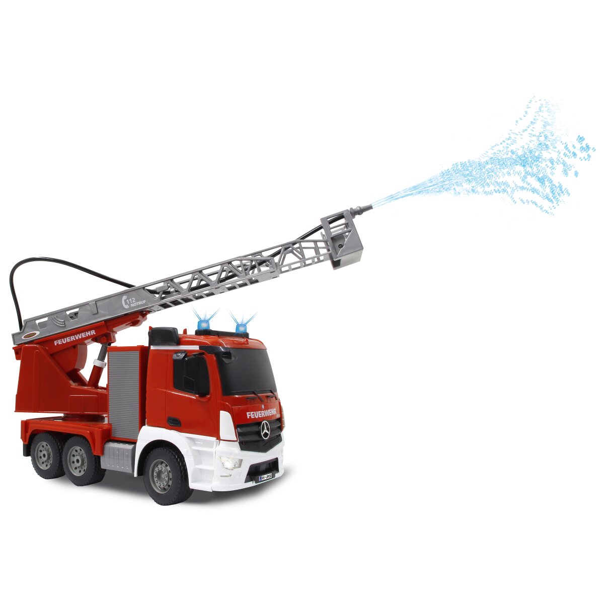 Feuerwehr Drehleiter Mercedes-Benz Antos 1:20 2,4GHz mit Spritzfunktion