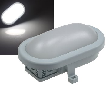 LED Oval-Armatur REV mit HF-Sensor, 10W,800lm, 168x115x70mm, 6500K, grau LED Oval-Armatur REV mit HF-Sensor, 10W,800lm, 168x115x70mm, 6500K, grau