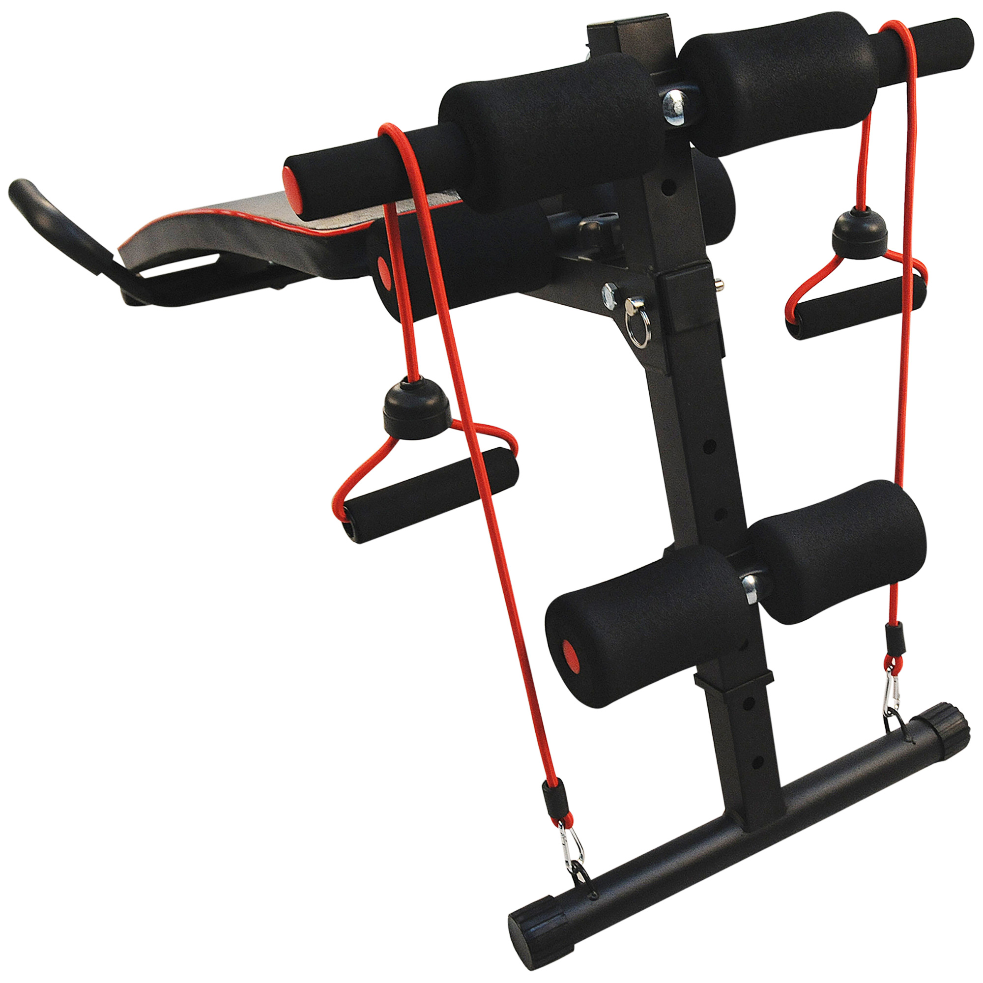 Sit Up Bank höhenverstellbar multifunktion Hantelbank mit 4/5-Fach Verstellbarer Beinfixierung, Trainingsbank für Ganzkörpertraining Flachbank Schrägbank Bauchtrainer & Rückentrainer