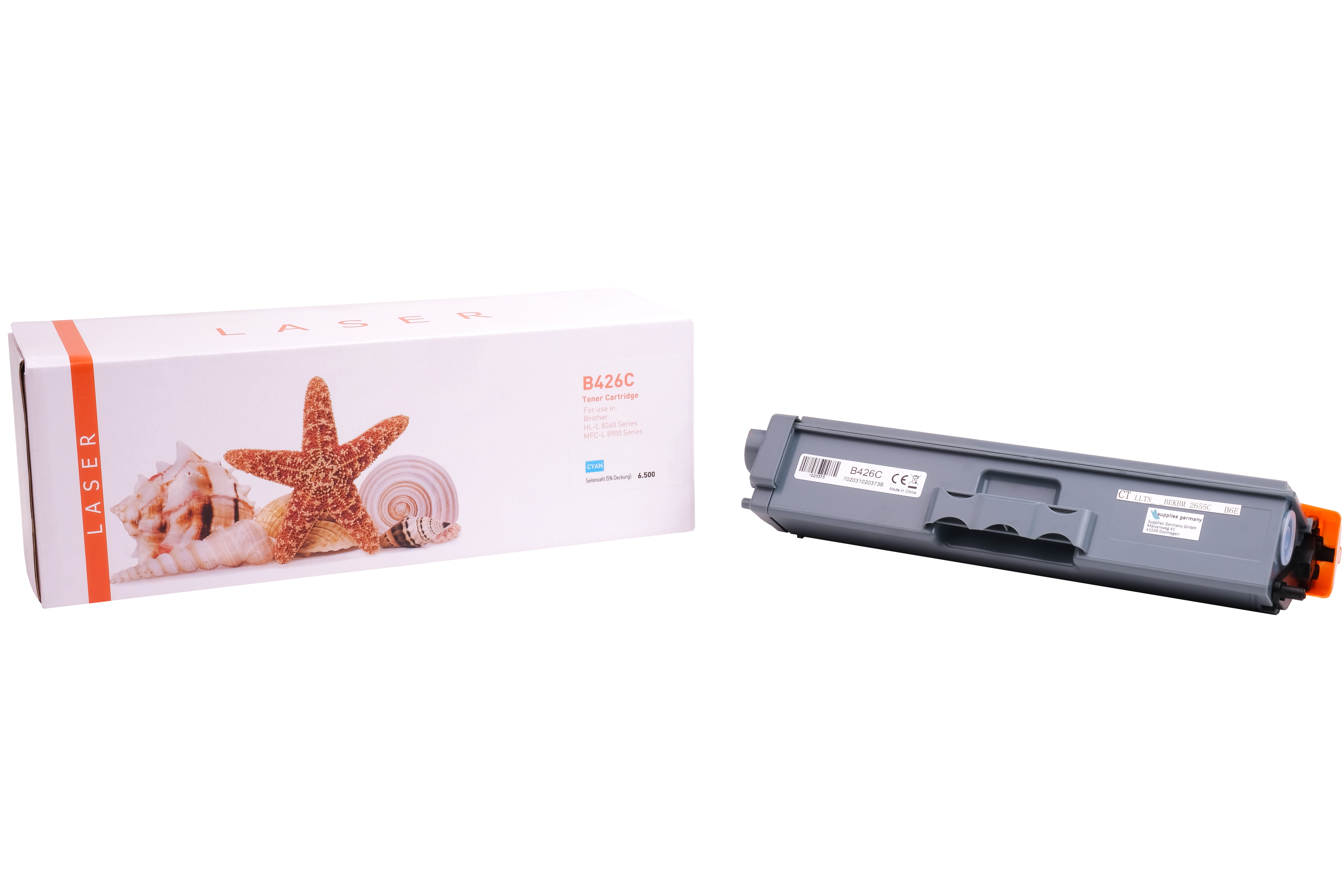 TN426C alternativ Toner Cyan für Brother / TN426C / 6.500 Seiten