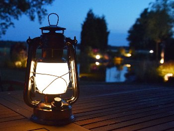 LED Akku Camping Laterne "CT-Copper Pro", ØxH 12x23,5cm, USB-C, warmweiß, dimmbar