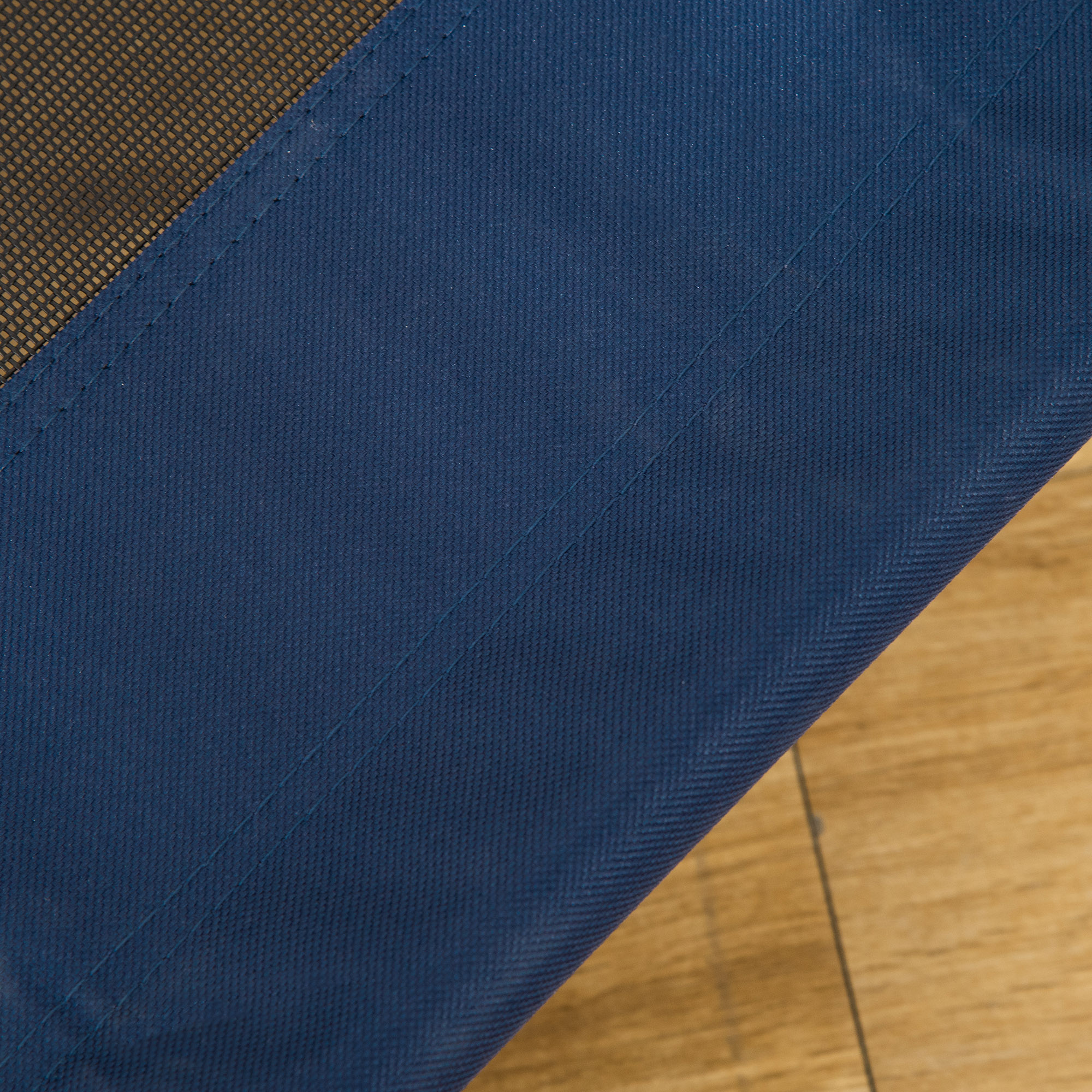 Hundebett Hundeliege Outdoor Katzenbett Haustierbett Schlafplatz Stahl 600D Oxford-Gewebe Blau 76 x 61 x 18 cm