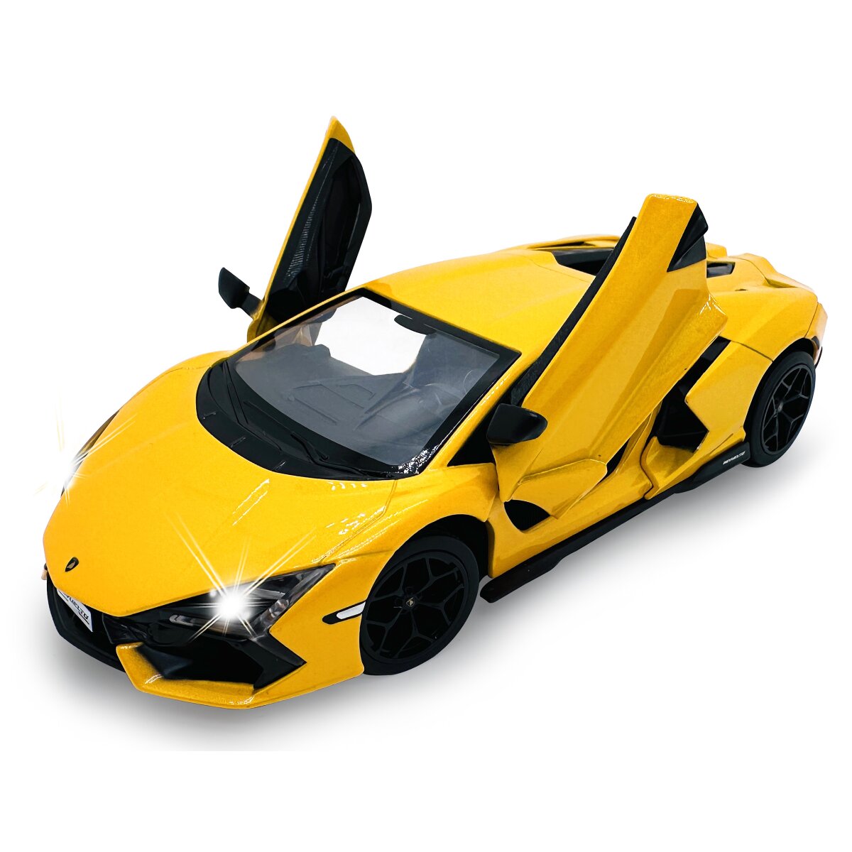 Lamborghini Revuelto Diecast 1:24 gelb inkl. Knopfzellen Lamborghini Revuelto Diecast 1:24 gelb inkl. Knopfzellen