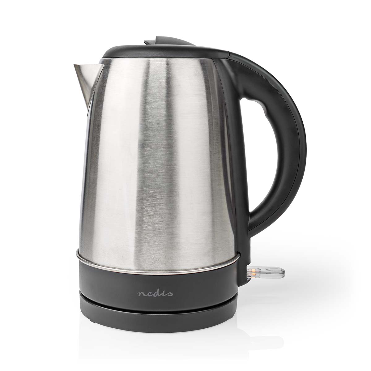 Wasserkocher | 1.7 l | Edelstahl | Aluminium / schwarz | Um 360 Grad drehbar | Verdecktes Heizelement | Strix Controller | Boil-dry protection