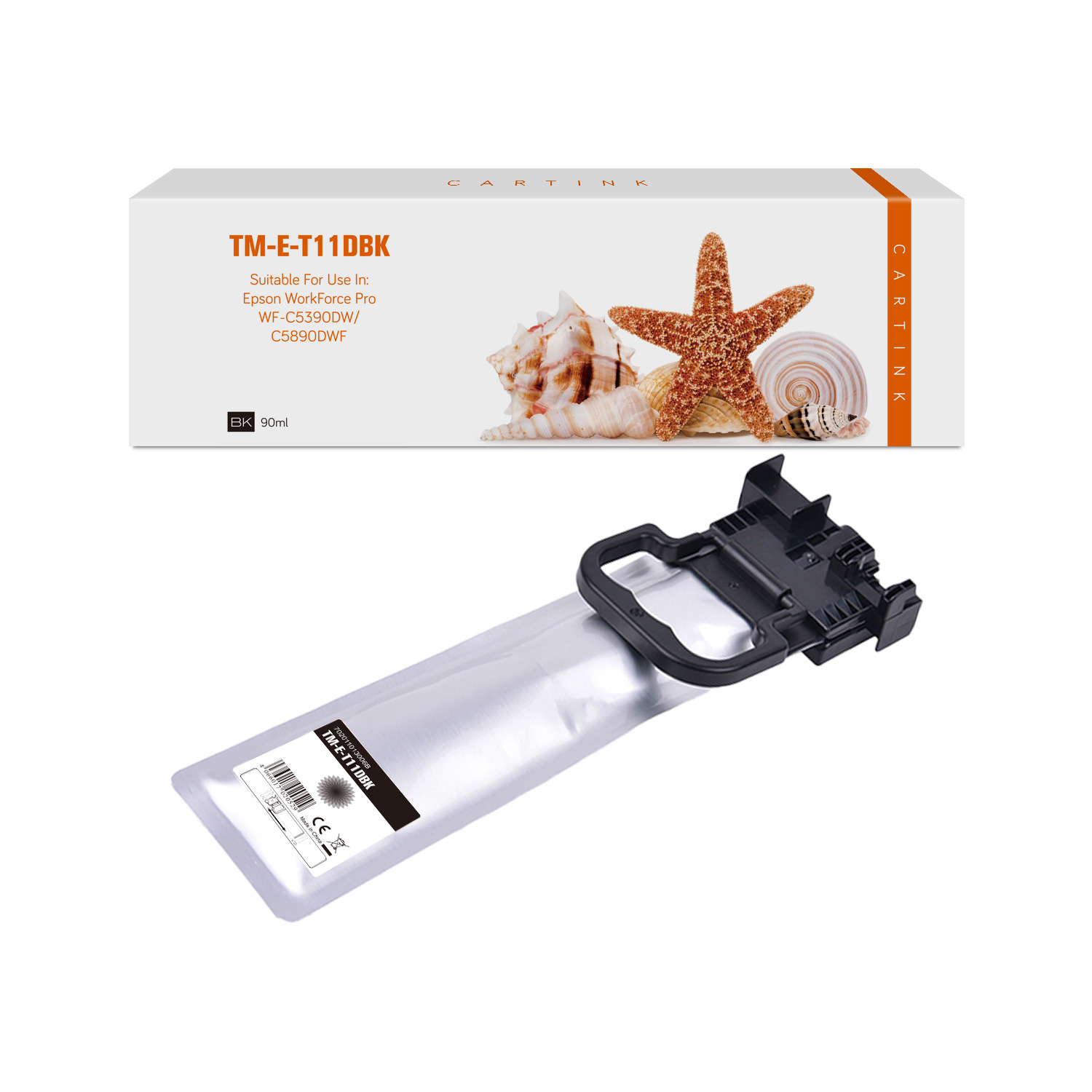 T11DBK alternativ Seesterne Tinte black für Epson / C13T11D140 / 5.000 Seiten