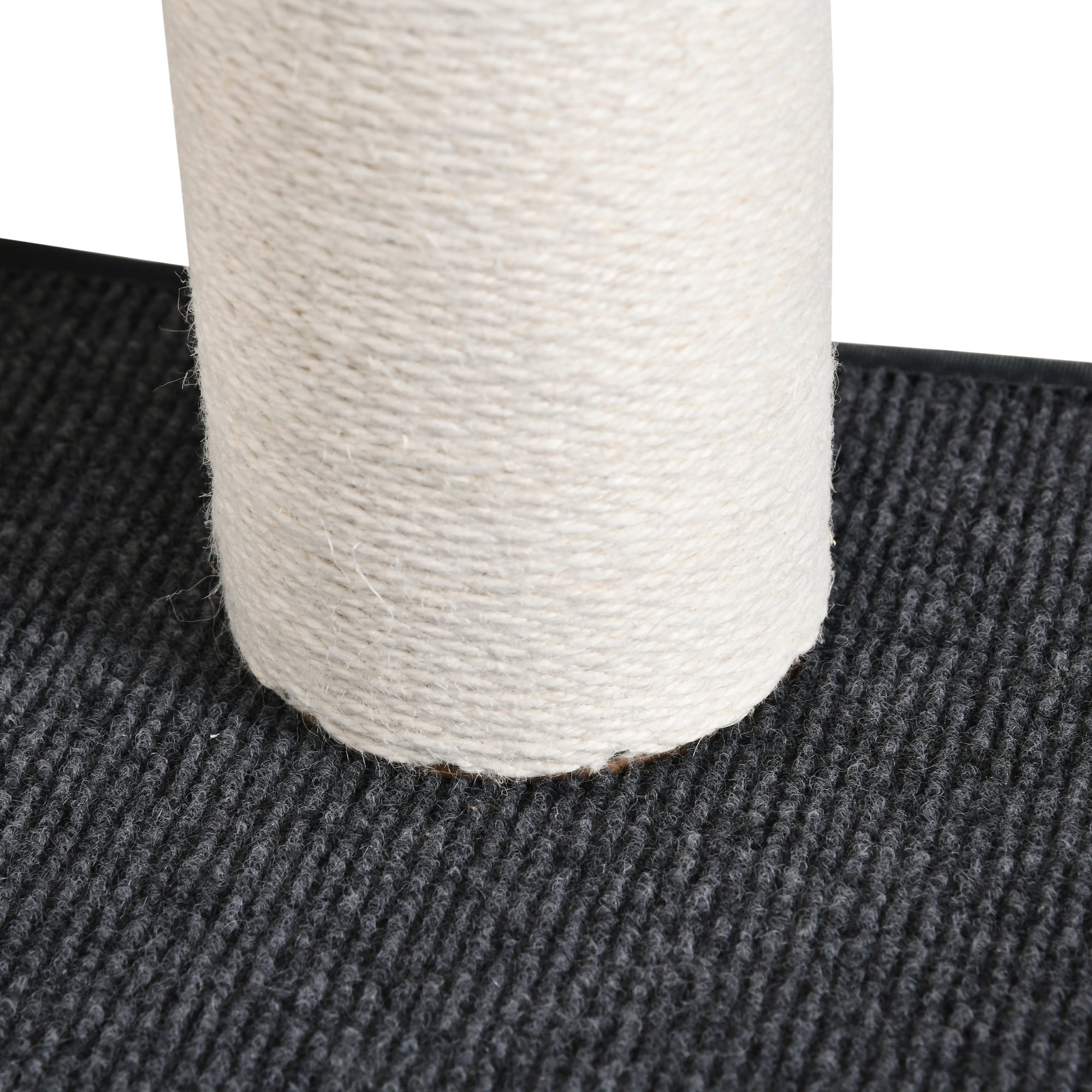 Wandkratzbaum Katzen-Kletterwand Kratzbaum Katzenmöbel für die Wand Kletterspaß für Katzen Wandmontage Holz Hellgrau+Beige 66 x 28 x 137 cm