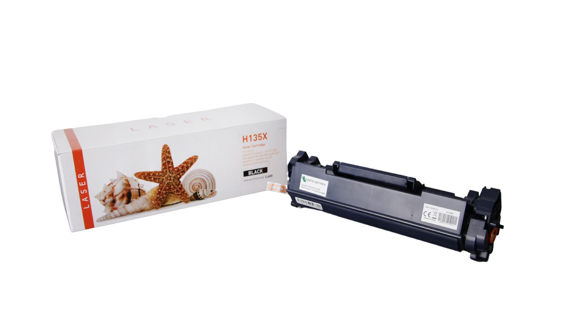 135X alternativ Toner black für HP / W1350X / 2.400 Seiten