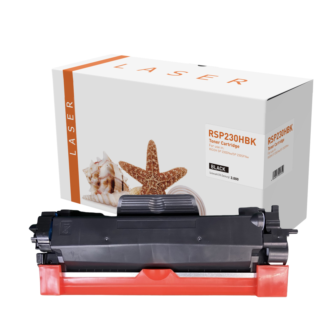 SP230Hschwarz alternativ Toner schwarz für Ricoh  / 408294 / 3.000 Seiten