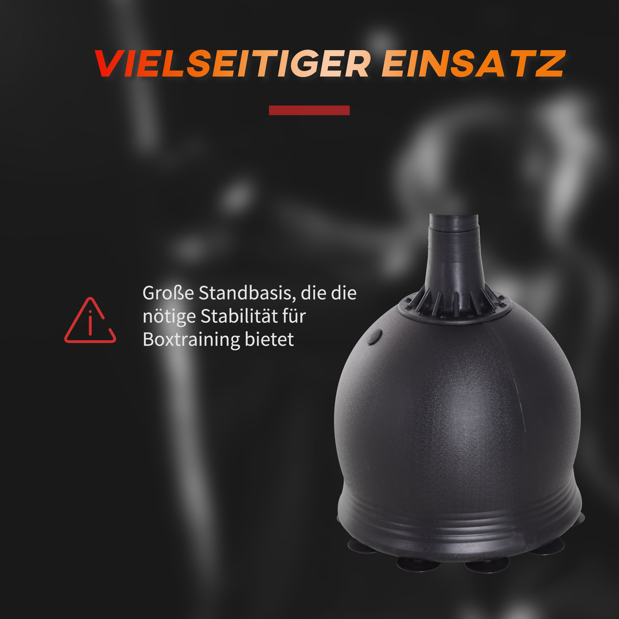 Boxsack Stehend 165cm Erwachsene Freistehender Heavy Duty Standboxsack mit Saugnapf-Basis Boxpartner Boxing Trainer Geeignet für Profis und Anfänger Schwarz