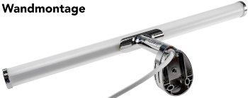 LED Spiegelleuchte "Banheiro 6A", 230V, 6W, 780lm, 40cm, 2900K warmweiß