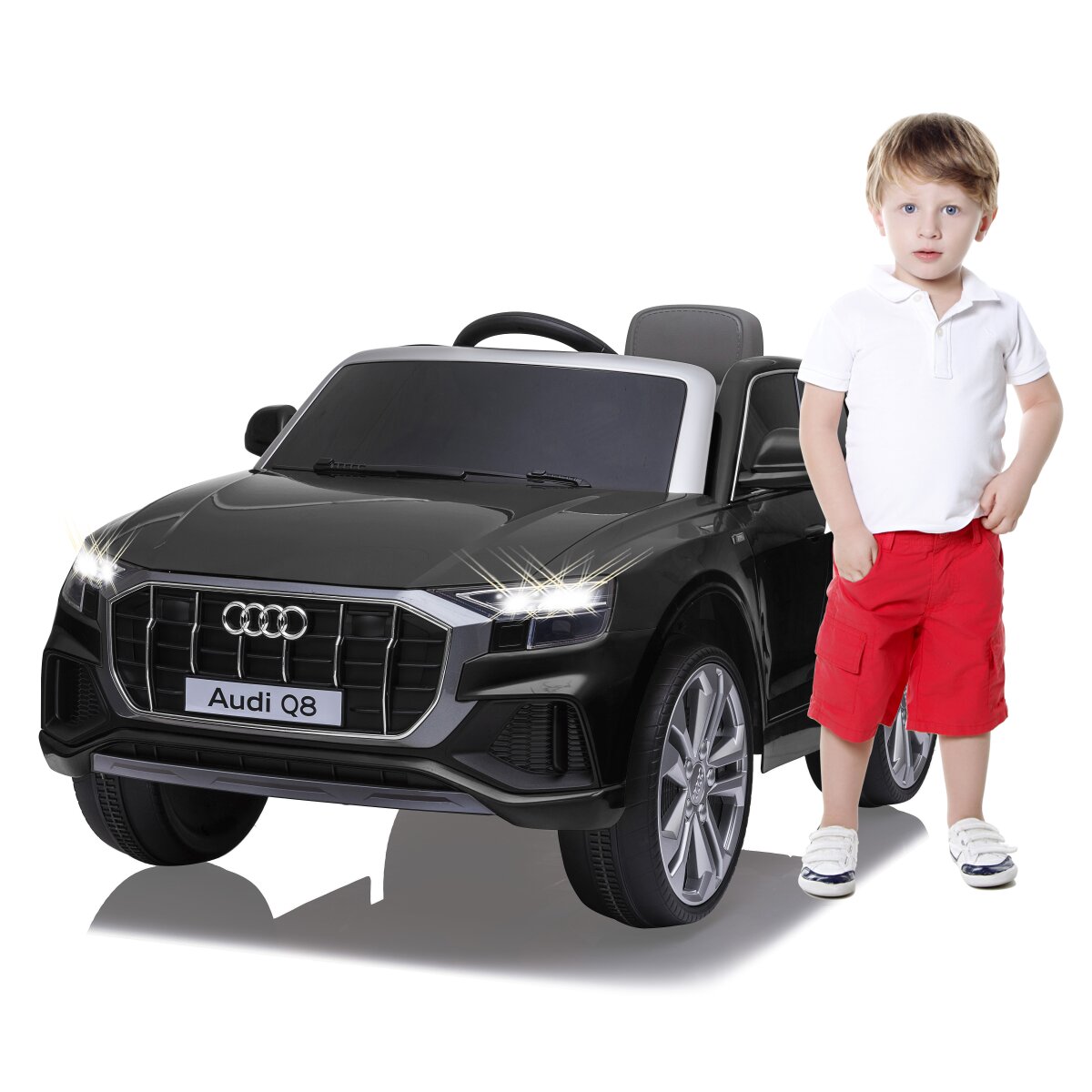 Kinderfahrzeug Audi Q8 schwarz