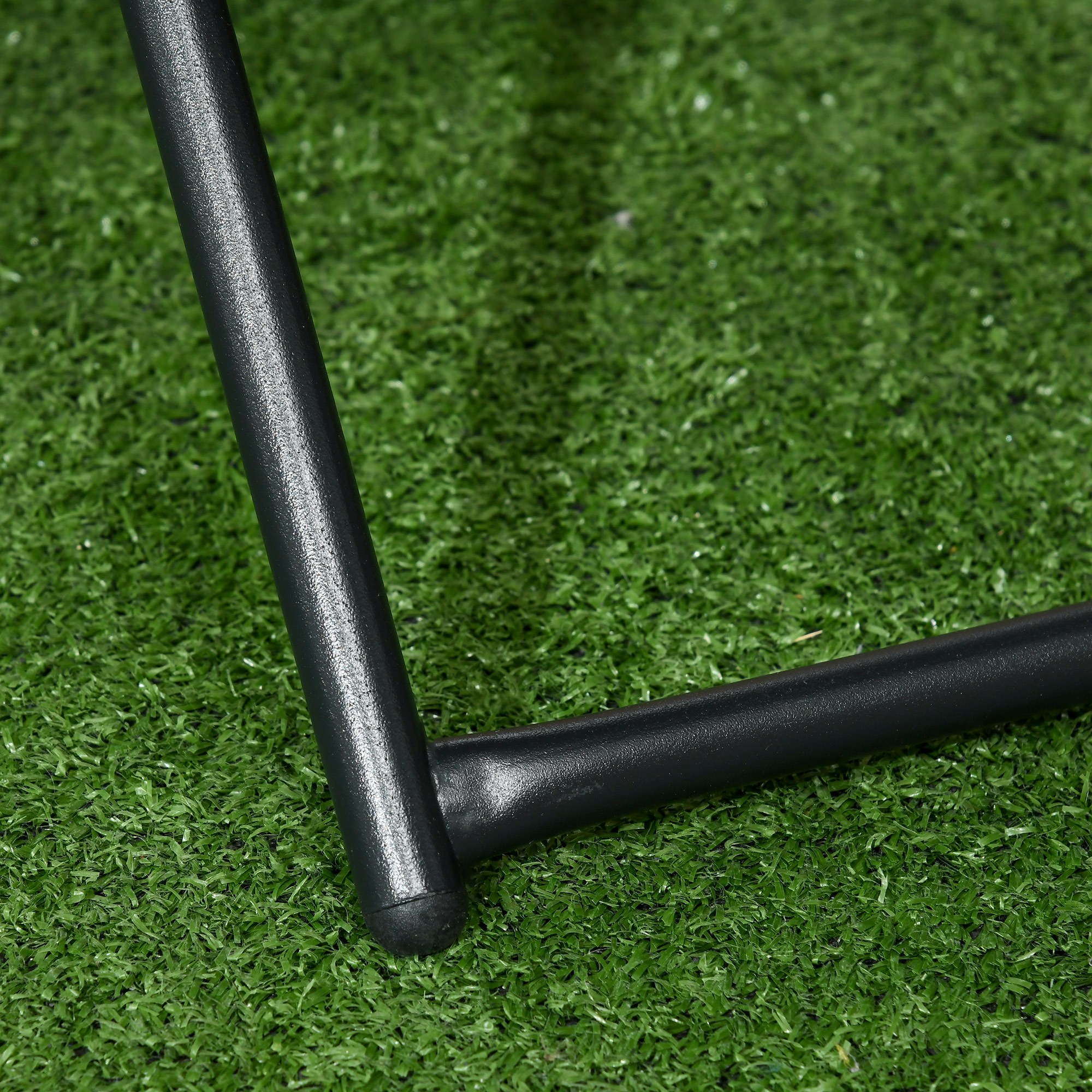 Polyrattan Balkontisch, klappbar, Stahlrahmen, pflegeleicht, 40x40x40 cm, Natur