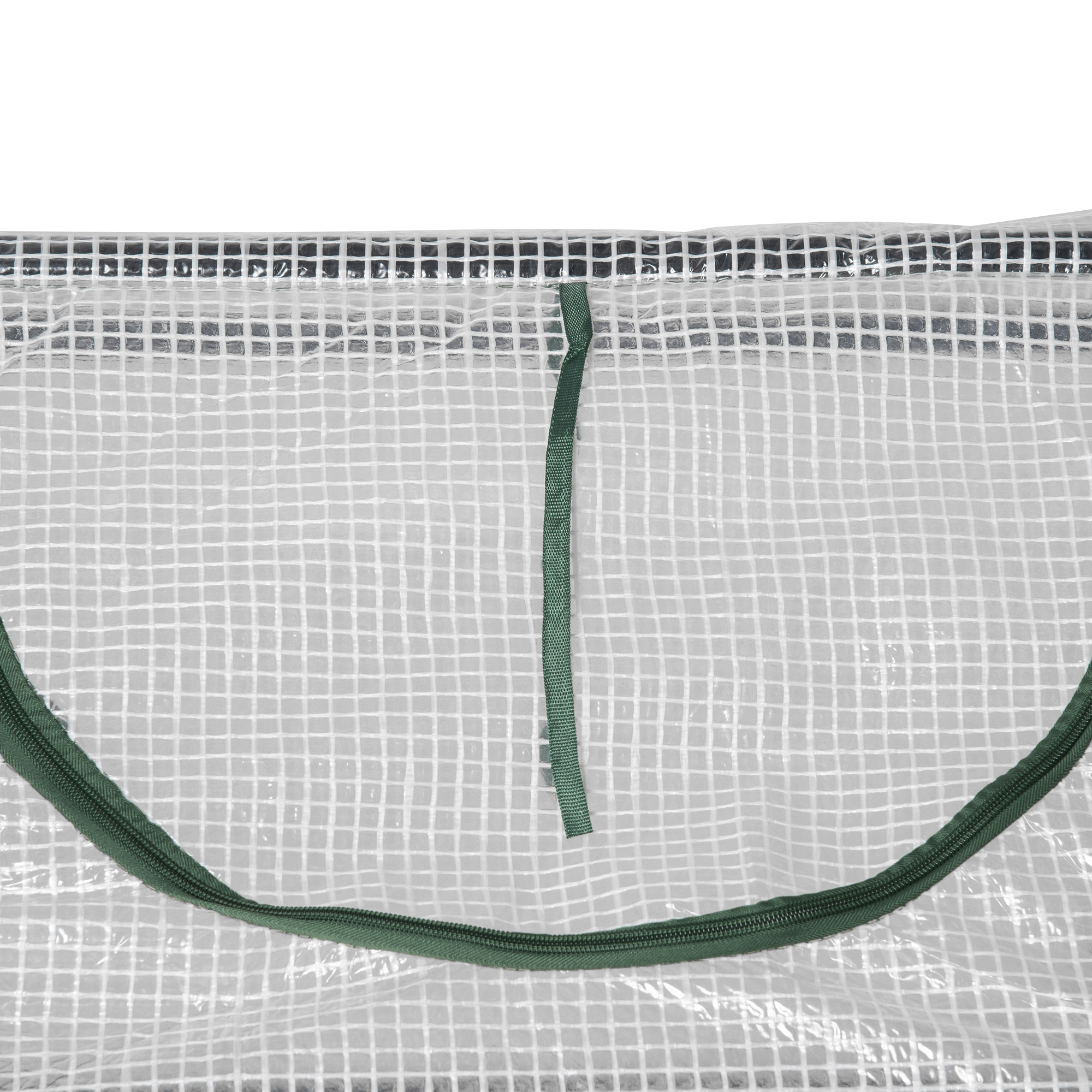 Gewächshaus mit Fernster, PE-Gitterfolie, Foliengewächshaus aus Stahl, Treibhaus für Balkon, Garten, Tomatenhaus 120x60x60cm, Tomatengewächshaus für Gemüse, Blumen, Pflanzen, Weiß