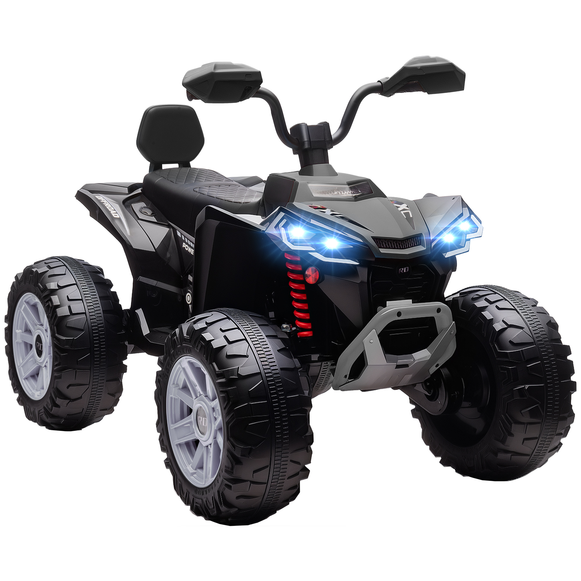 Kinder-Elektro-Quad, 24V Elektro-Fahrzeug mit 4 Rädern, Scheinwerfer, USB-Anschluss, MP3-Funktion, 6,5 km/h, 3-8 Jahre