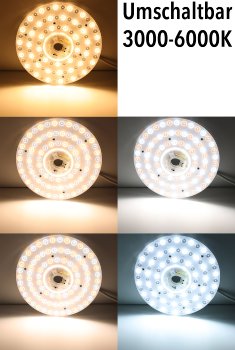 LED Umrüstmodul "UM36cct" für Leuchten, Ø 23cm, 36W, Magnethalter