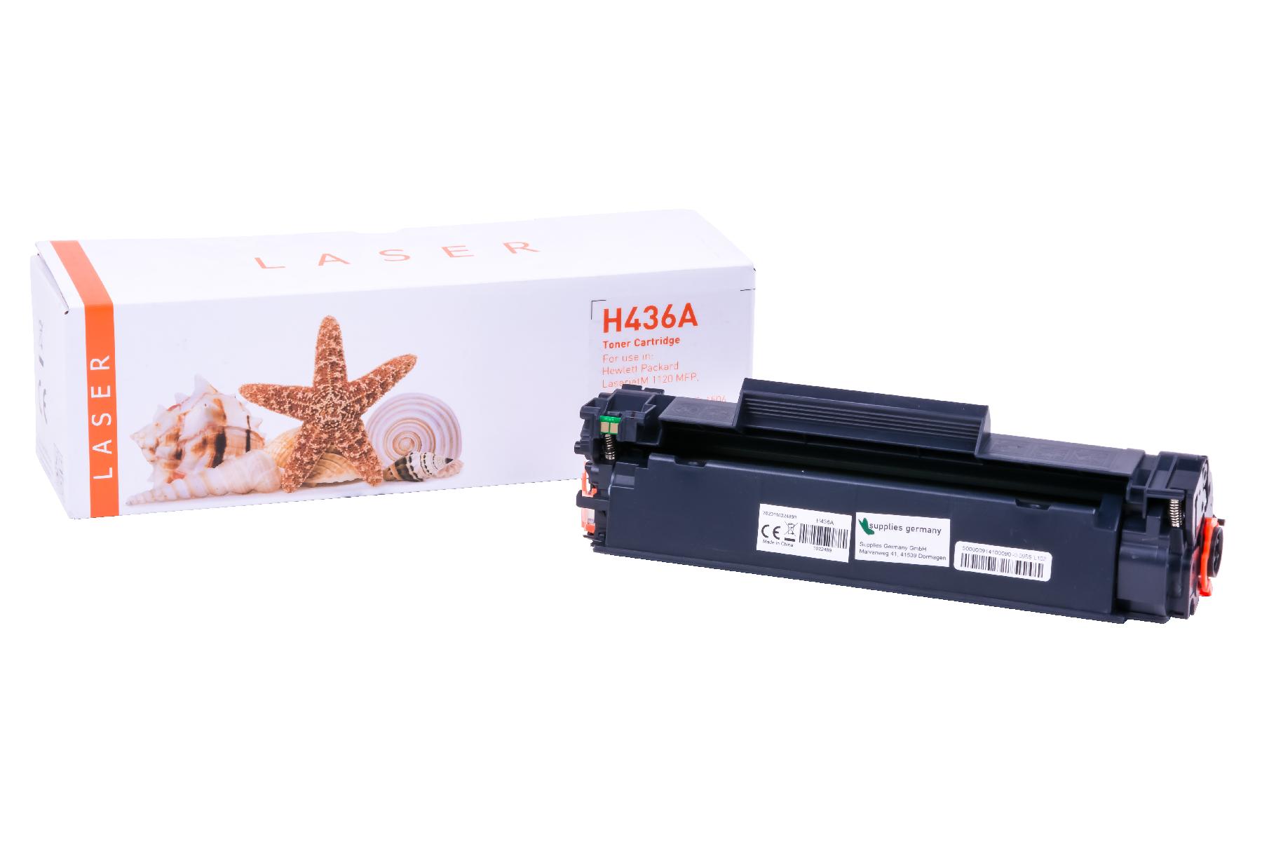 CB436A alternativ Toner schwarz für HP / CB436A / 2.000 Seiten