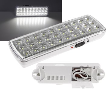 LED Notleuchte "CTNL-30 SMD" 205x65x30mm, Lithium Akku 3,7V/1200mAh, nur 2W LED Notleuchte "CTNL-30 SMD" 205x65x30mm, Lithium Akku 3,7V/1200mAh, nur 2W
