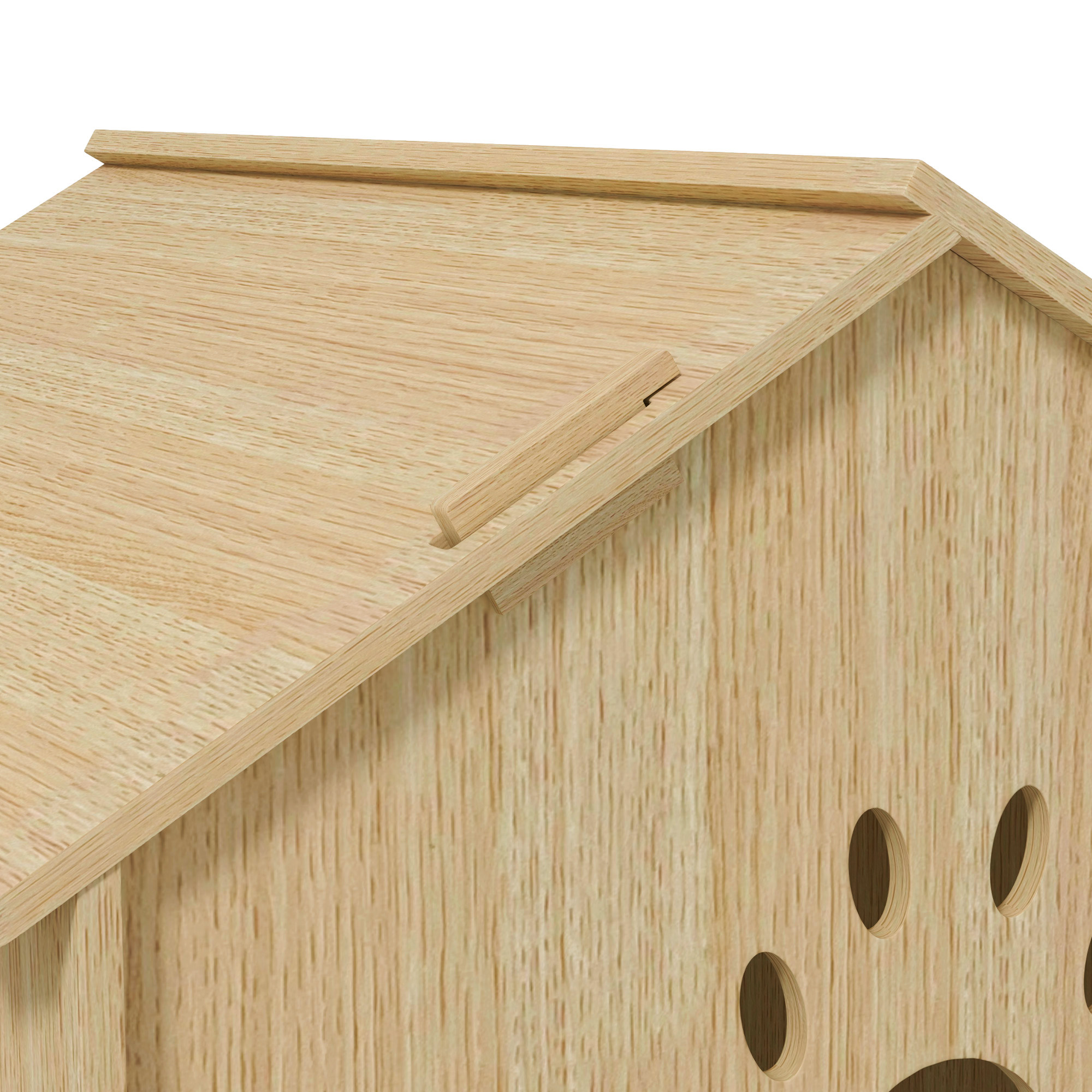 Hundehütte/Katzenhaus für Indoor, niedliches Design, 50 x 41 x 51 cm