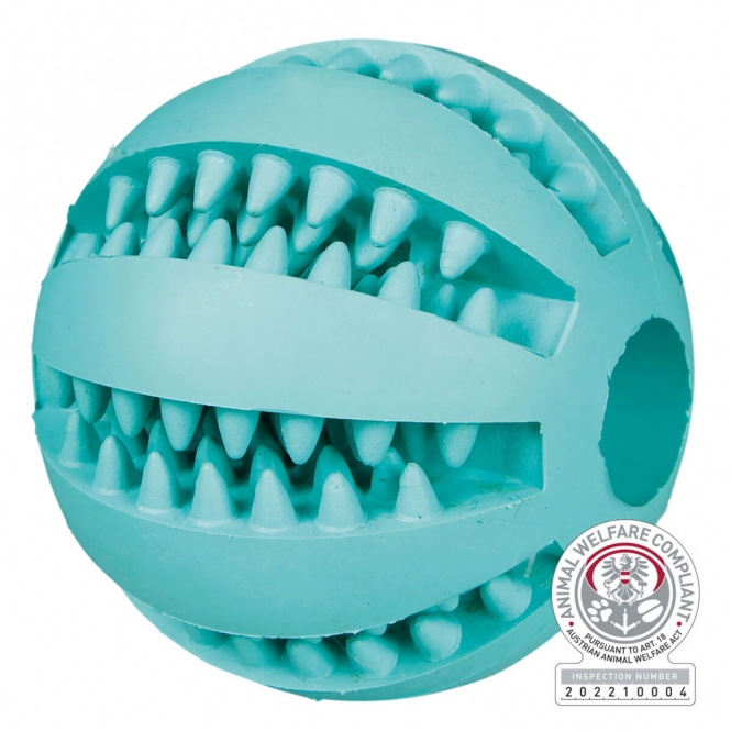 Trixie Denta Fun Ball mit Minzgeschmack - 5 cm Trixie Denta Fun Ball mit Minzgeschmack - 7 cm
