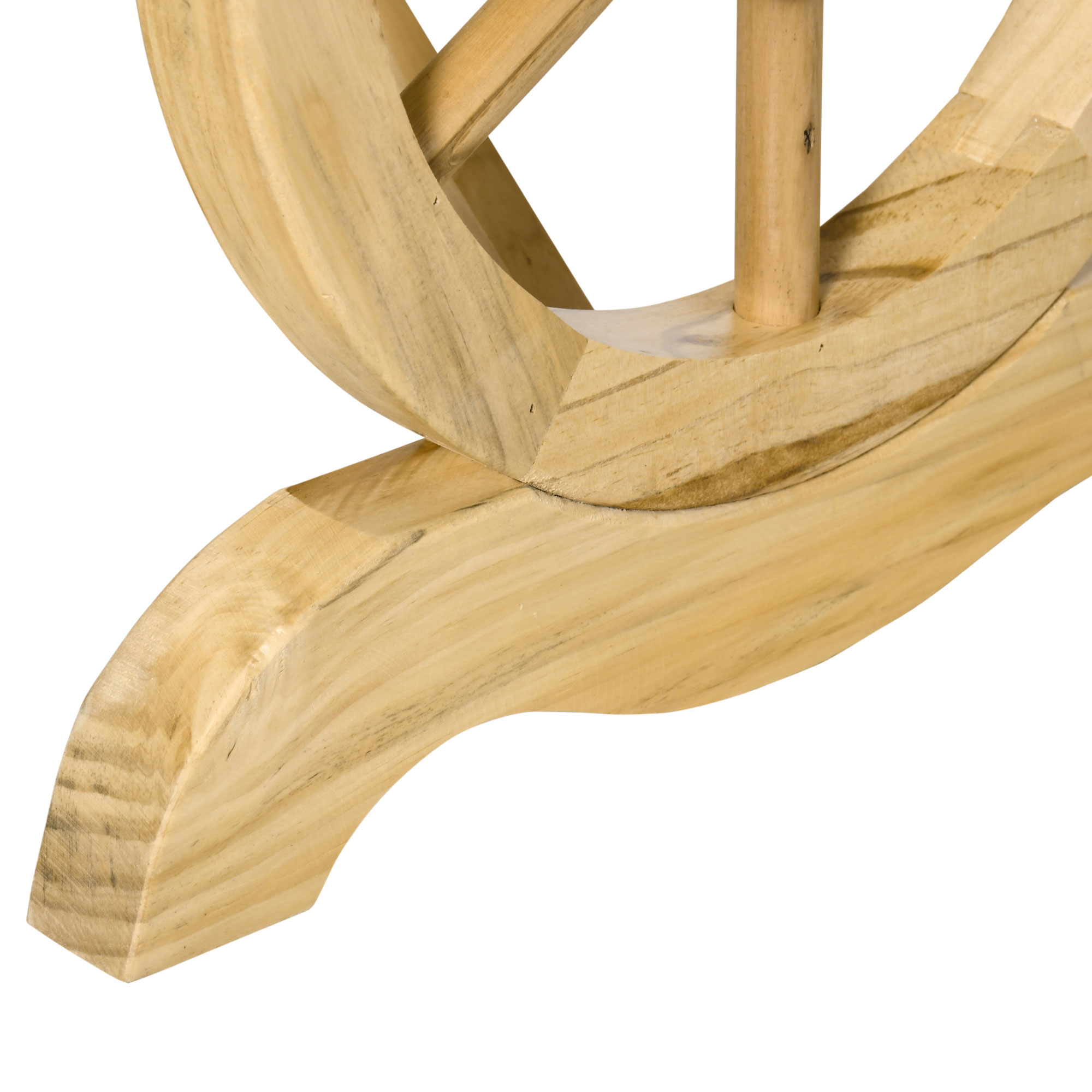 Gartenbank Holz Wetterfest Sitzbank Gartenmöbel Rustikale Bank Natur 98 x 50 x 39,5 cm