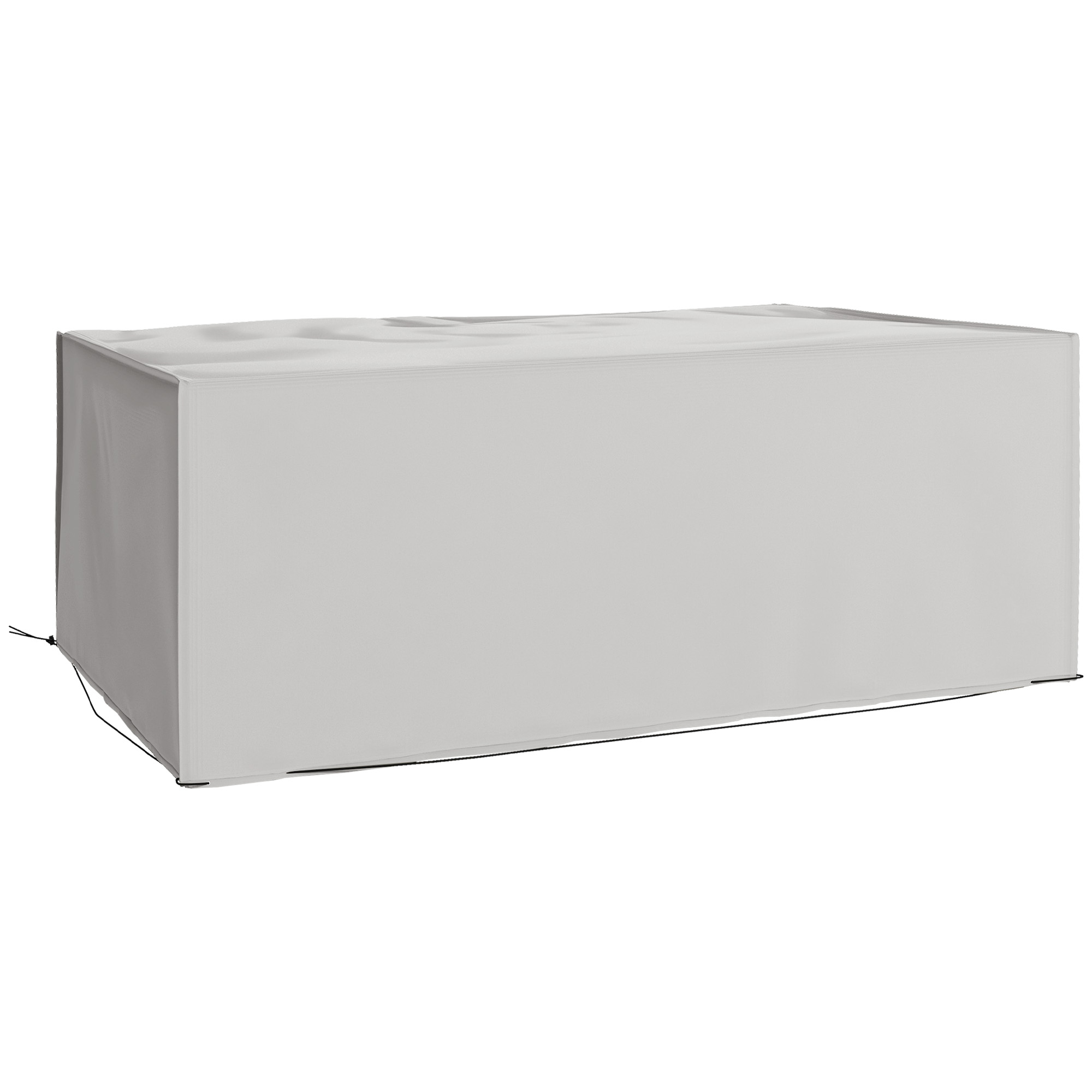 Schutzhülle für Gartenmöbel Winterfest Wasserdicht Abdeckung Anti-UV Abdeckplane 600D Oxford 210 x 140 x 80 cm Grau