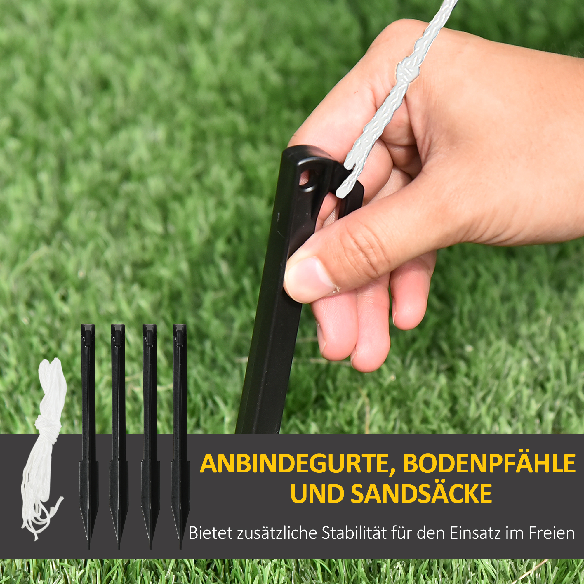 Weihnachtsdeko, Weihnachtsmann mit Hund, aufblasbar, groß, inkl. Gebläse, 117 x 80 x 157 cm