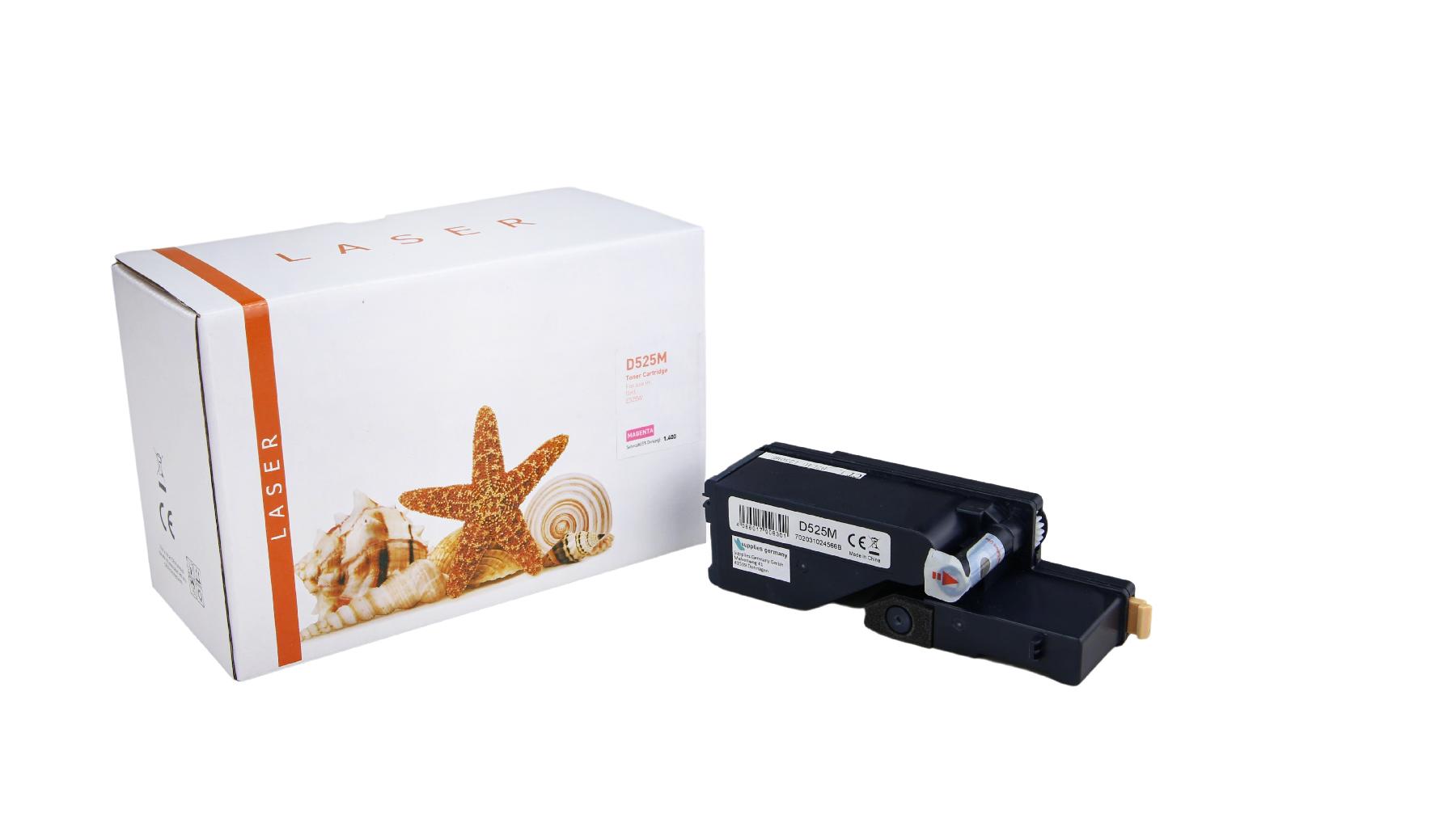 DELLE525M alternativ Toner Magenta für Dell  / WN8M9 / 1.400 Seiten