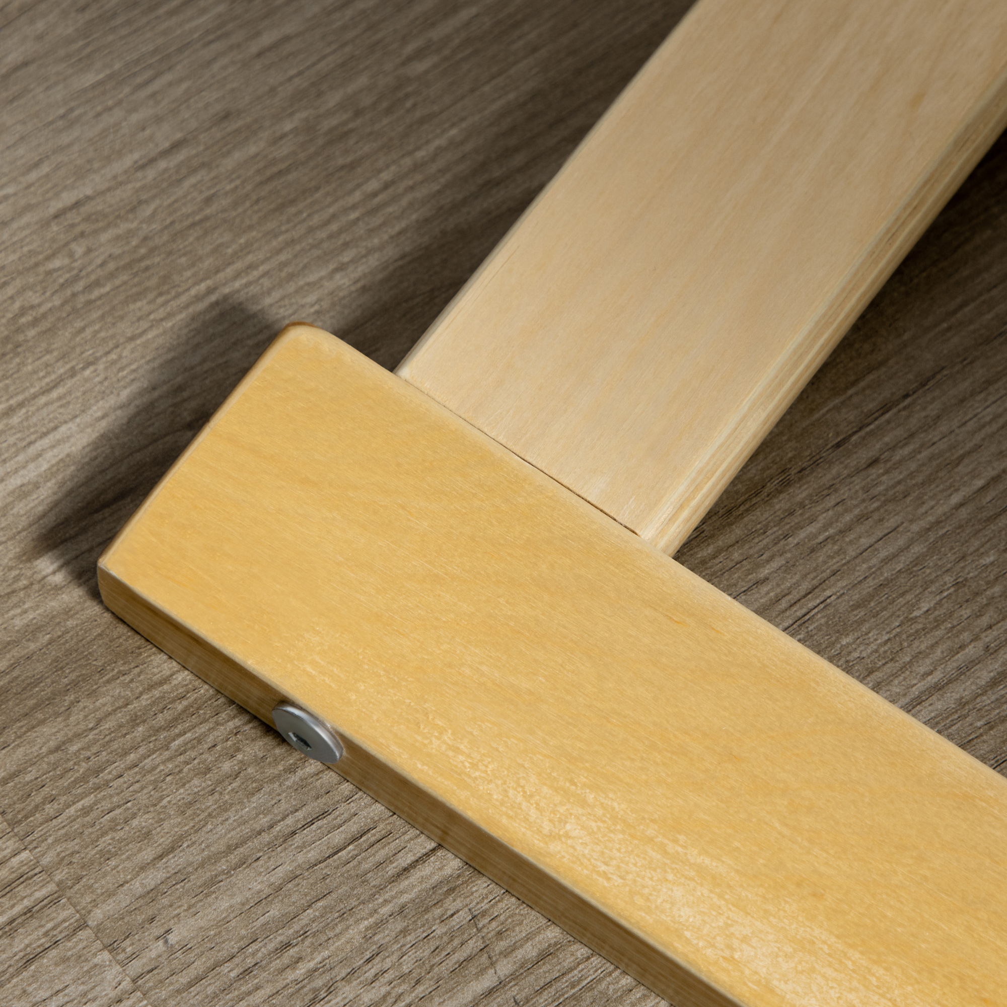 Sessel mit Fußhocker, Sessel-Set, bis 120 kg, Leinenoptik, Massivholz, Grau + Natur, 66,5 x 80 x 99 cm