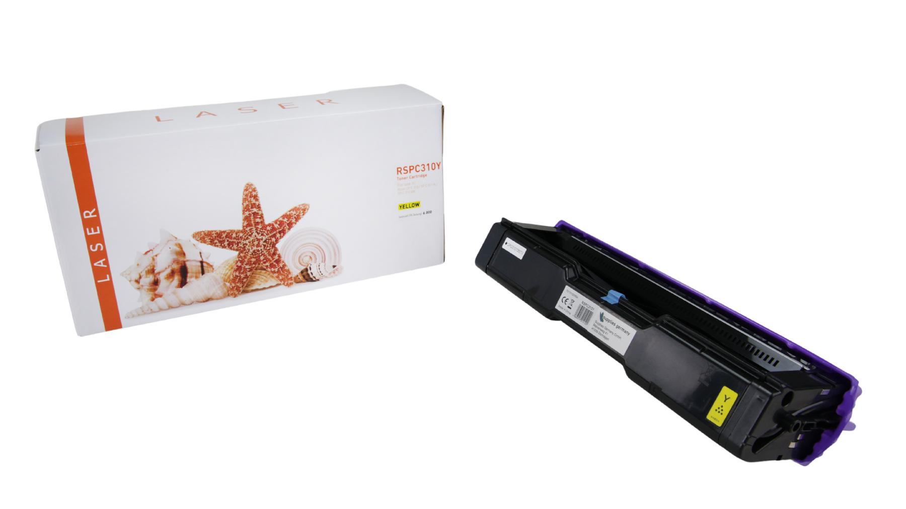 SPC310Y alternativ Toner gelb für Ricoh  / 406482 / 6.000 Seiten