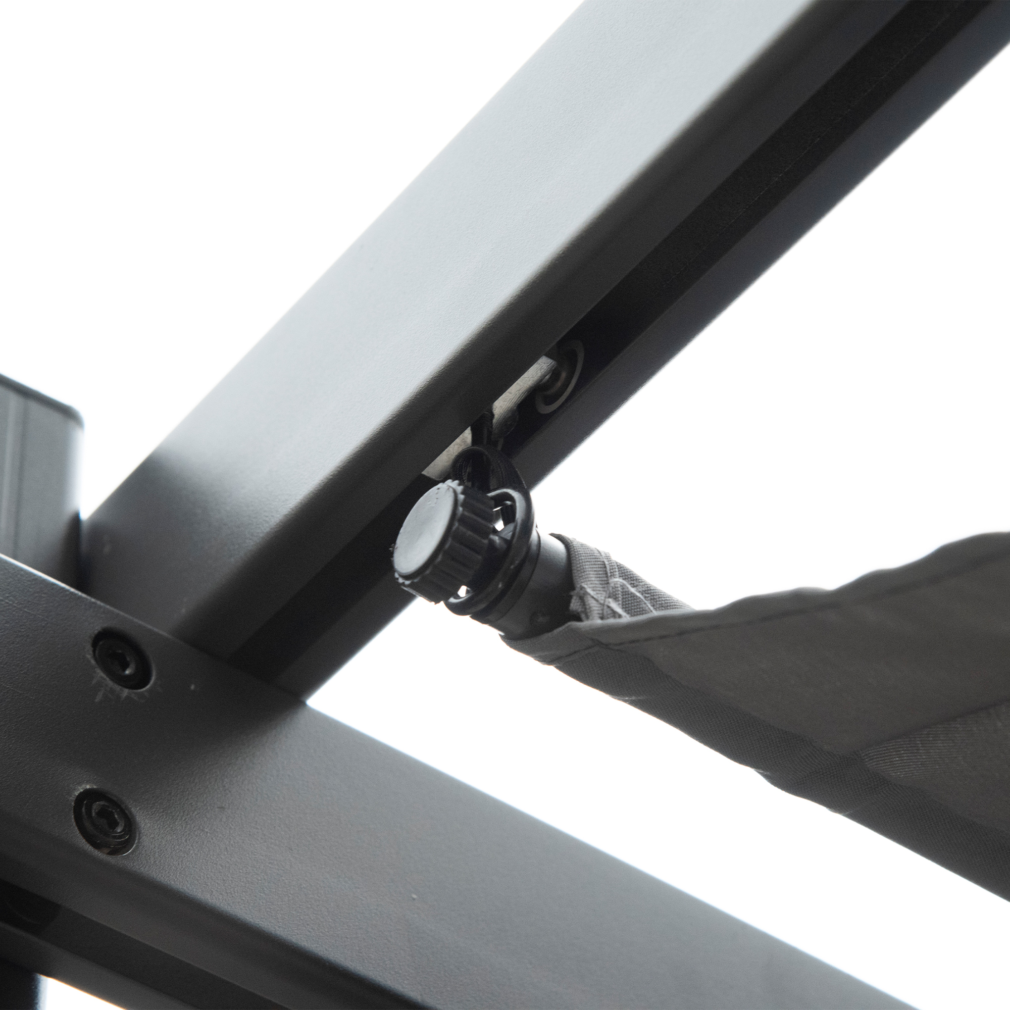 Pergola Pavillon Terrassenüberdachung mit Schiebedach Garten Alu Kohlegrau+Dunkelgrau 3x3x2,23 m