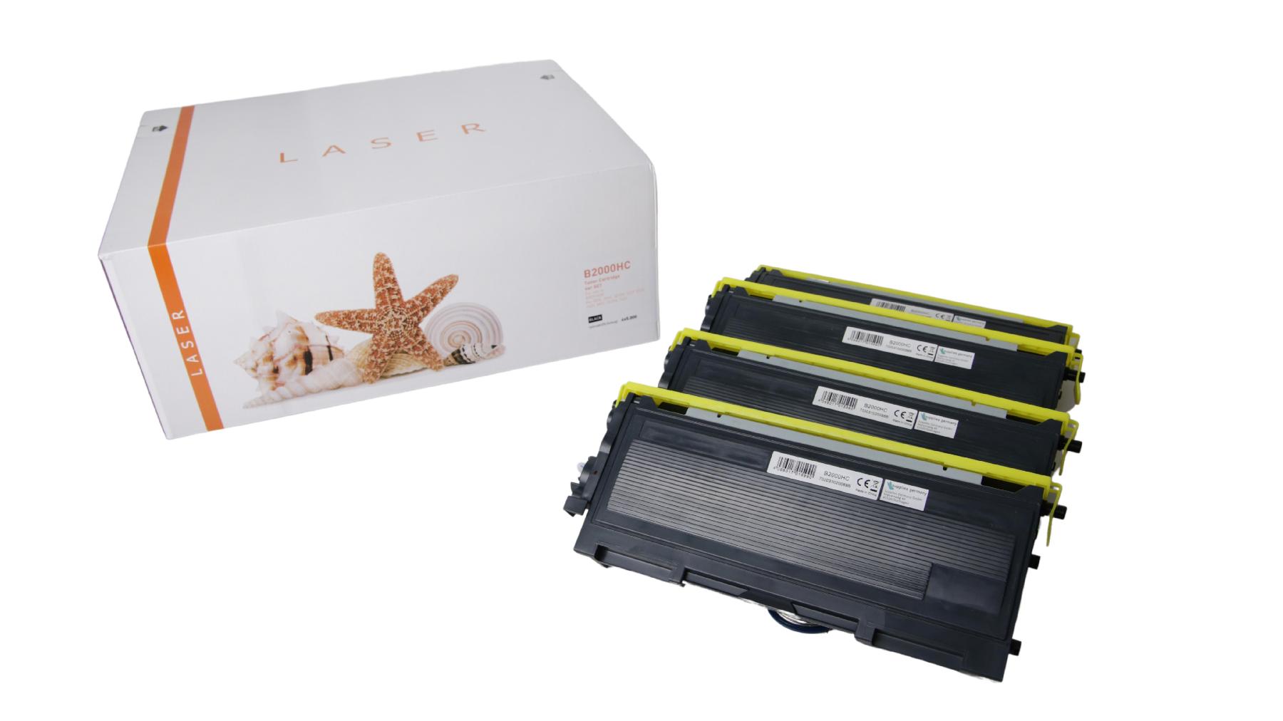 4er Set TN2000HC alternativ Toner black für Brother / TN2000HC / 4x5.000 Seiten