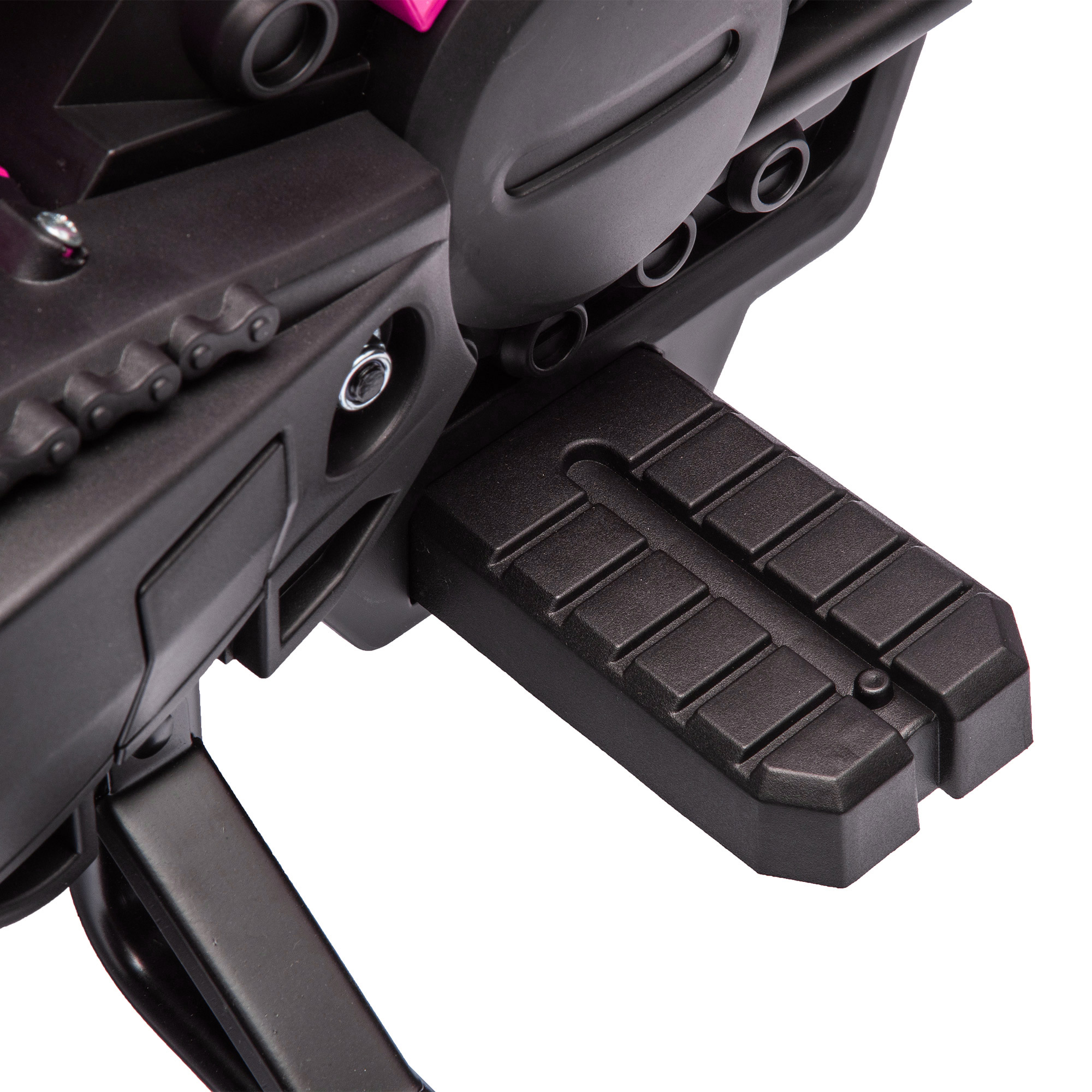 Elektro-Motorrad für Kinder, 12V Kindermotorrad mit Stützrädern, Kinderfahrzeug mit Hupe und Startgeräusch, 3 km/h, Rosa