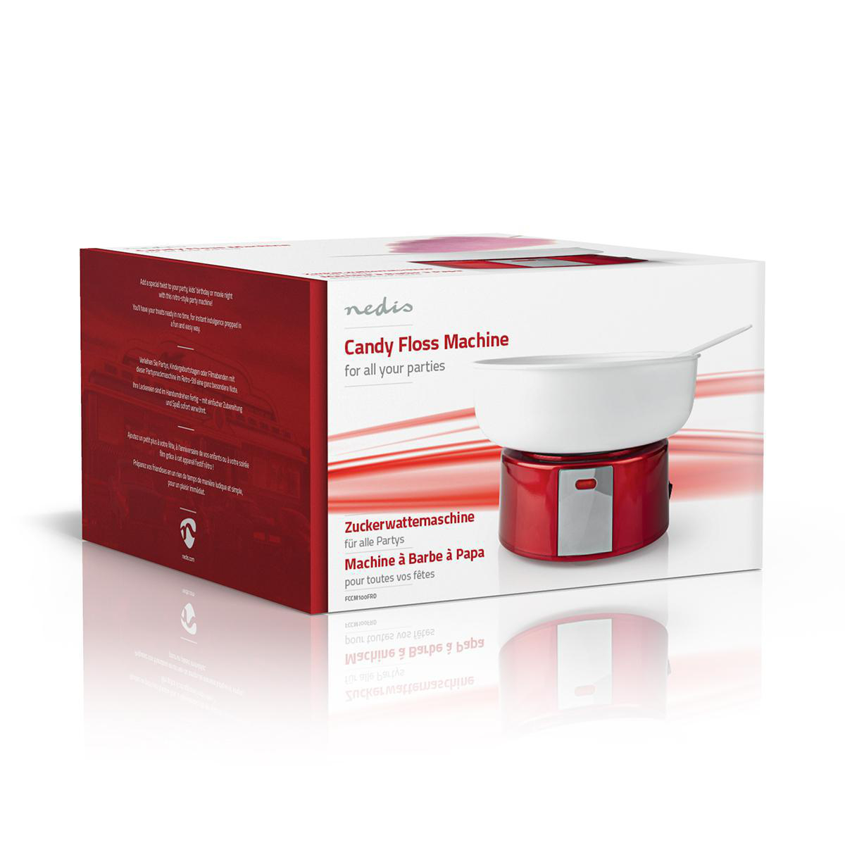 Zuckerwattemaschine | 500 W | Red / Weiss