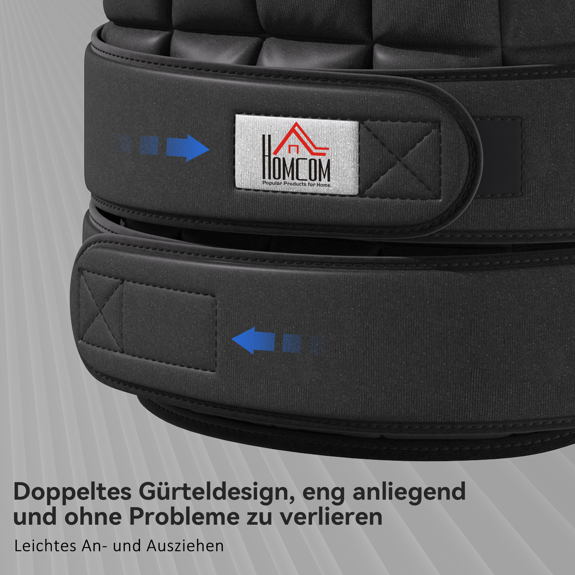 Gewichtsweste 20 KG verstellbare Trainingsweste mit herausnehmenbar Gewichten Schwarz