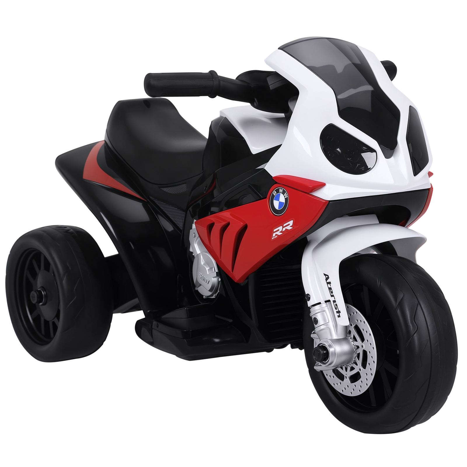 Elektro Kindermotorrad BMW S1000RR Elektromotorrad mit Musik, Scheinwerfer, Kinder Elektro Motorrad für Kinder von 18-36 Monaten Rot