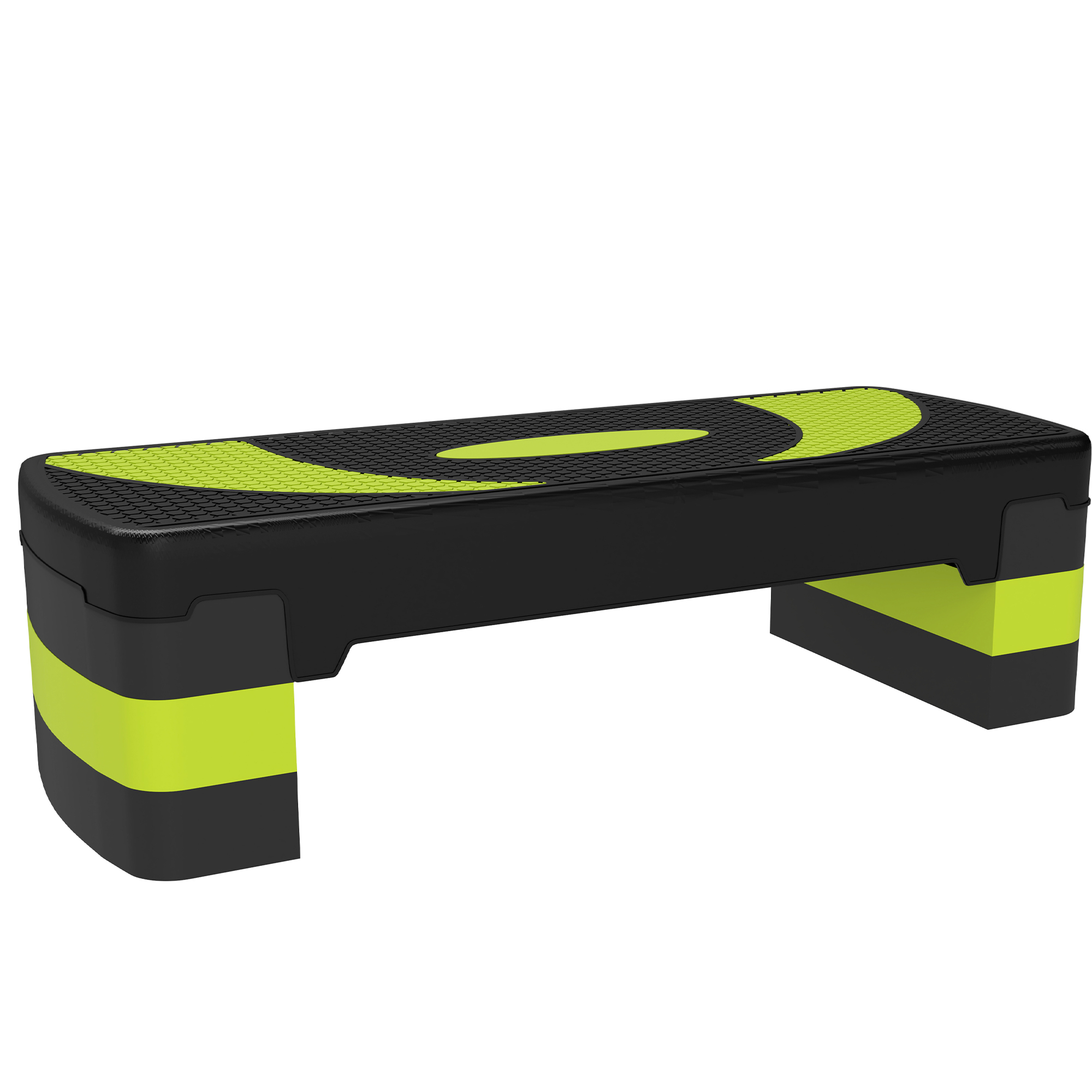 Aerobic-Stepper, höhenverstellbar, für Indoor und Outdoor, Belastbarkeit bis 150 kg, 80 x 31 x 10-20 cm, Grün