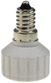 Lampensockel-Adapter, Keramik, E14 auf GU10