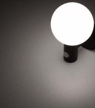 LED Wandleuchte "LAMU" mit PIR-Sensor, IP65, 15W, schwarz, 4000k / neutralweiß
