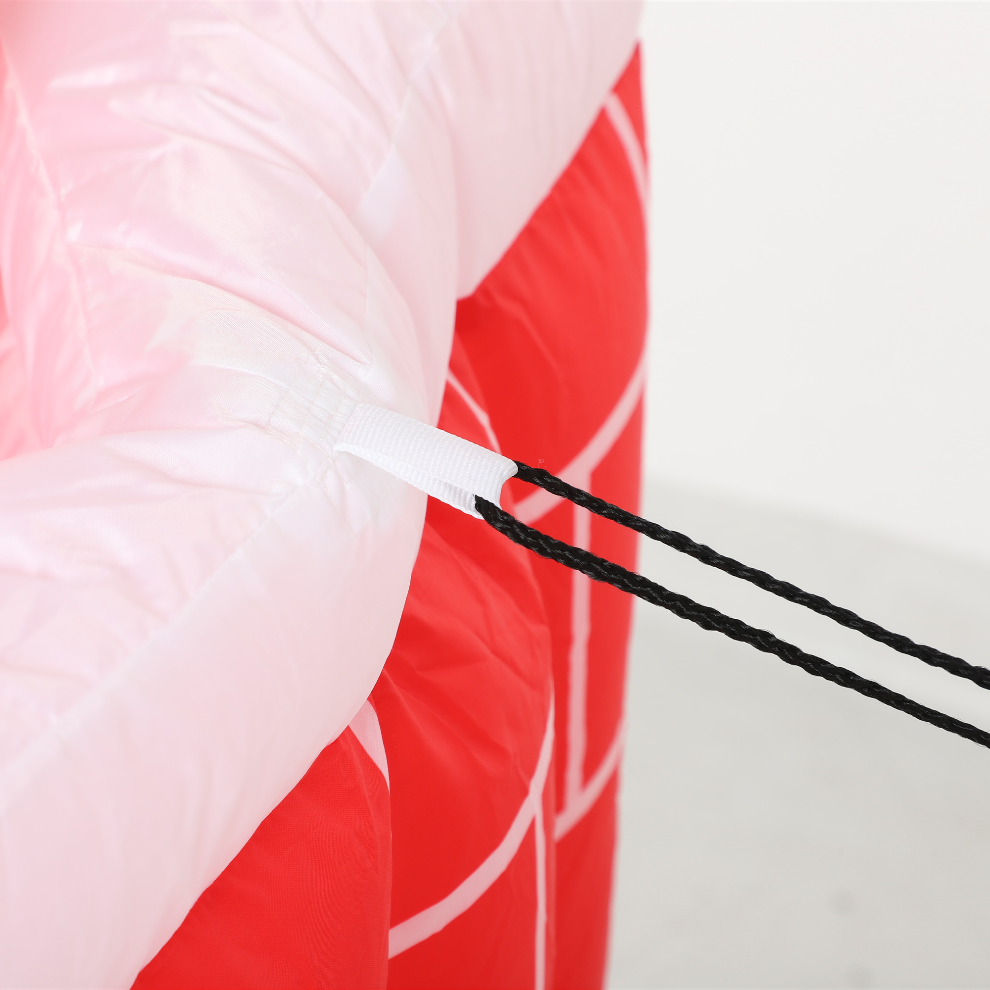 Aufblasbare Weihnachtsdekoration, Weihnachtsmann in Schornstein, LEDs, Gebläse