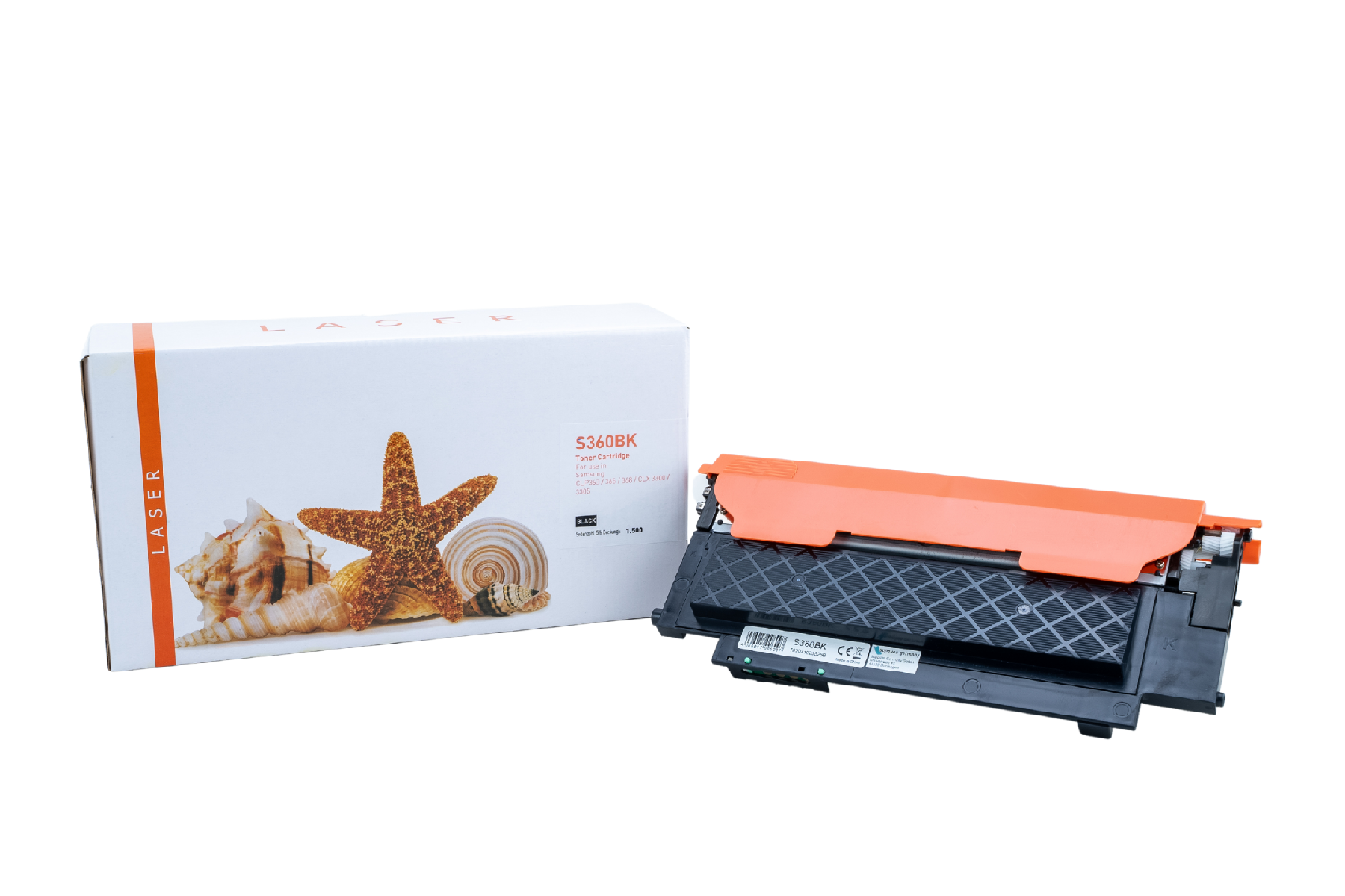 CLP360schwarz alternativ Toner schwarz für Samsung  / CLTK406S/ELS / 1.500 Seiten