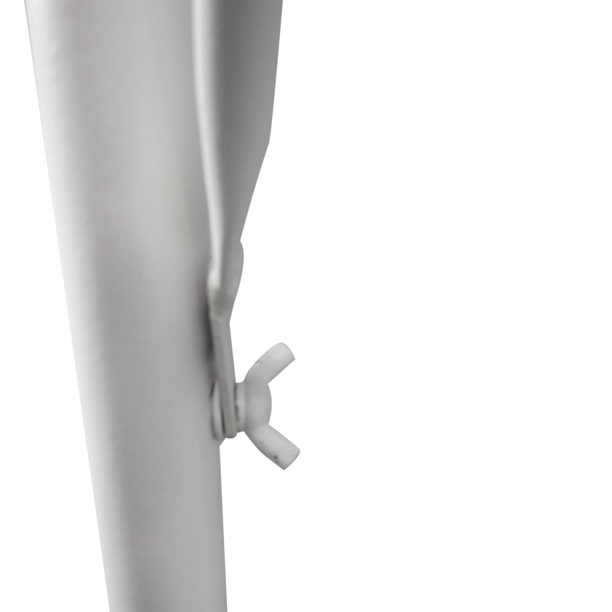 Balkonhängetisch 3-fach höhenverstellbarer Hängetisch aus Metall wetterfest Balkontisch Beistelltisch für Balkongeländer Terrassengeländer Tisch zum Einhängen 60 x 56 cm, Weiß