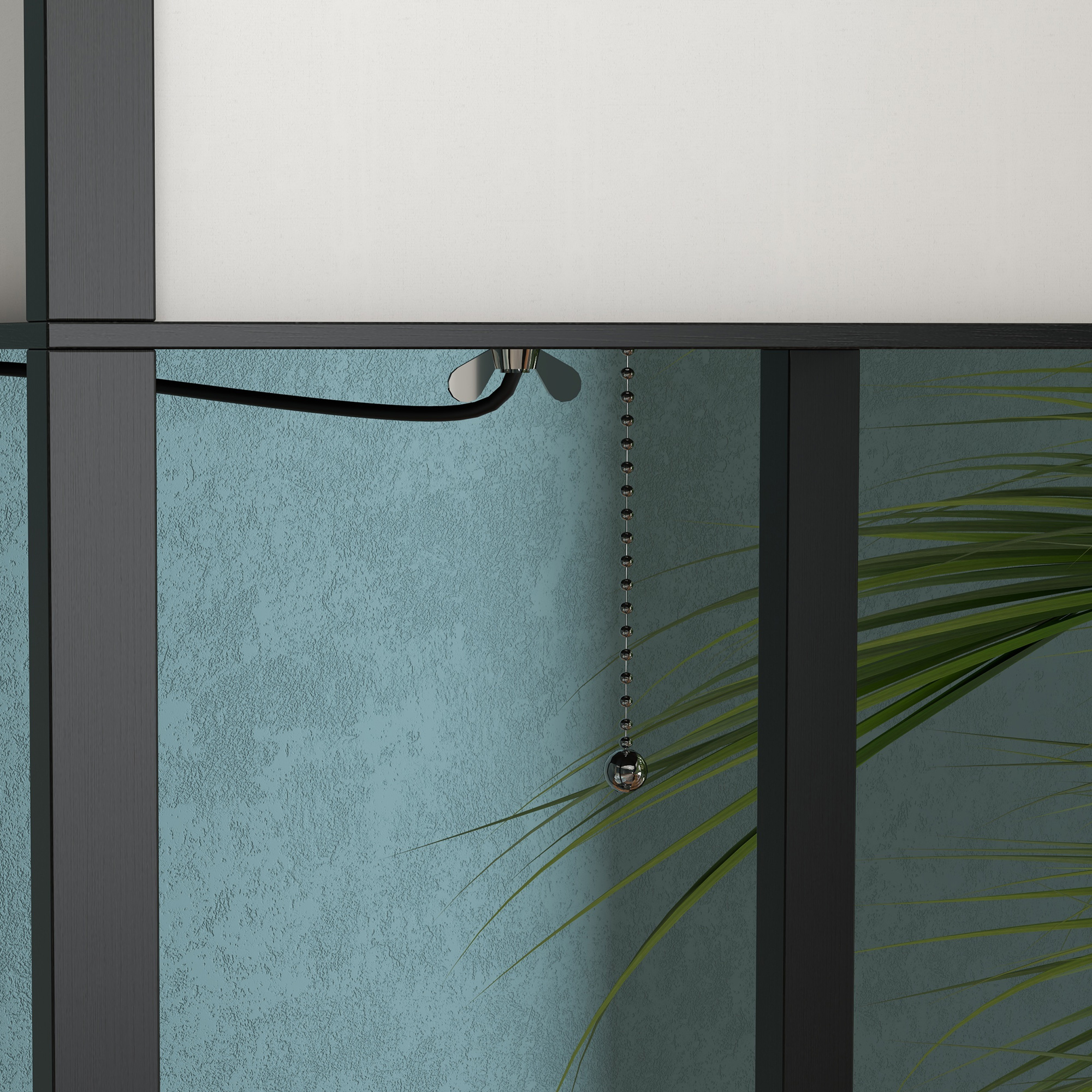 Stehlampe mit Regalen, Stehleuchte, Holz, 26 x 26 x 160 cm, für Wohn-/Schlafzimmer (Ohne Glühbirne)