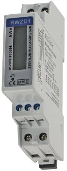 Wechselstromzähler für DIN Trägerschiene, 1-phasig 45A, 161-300V, 1TE, digital LCD