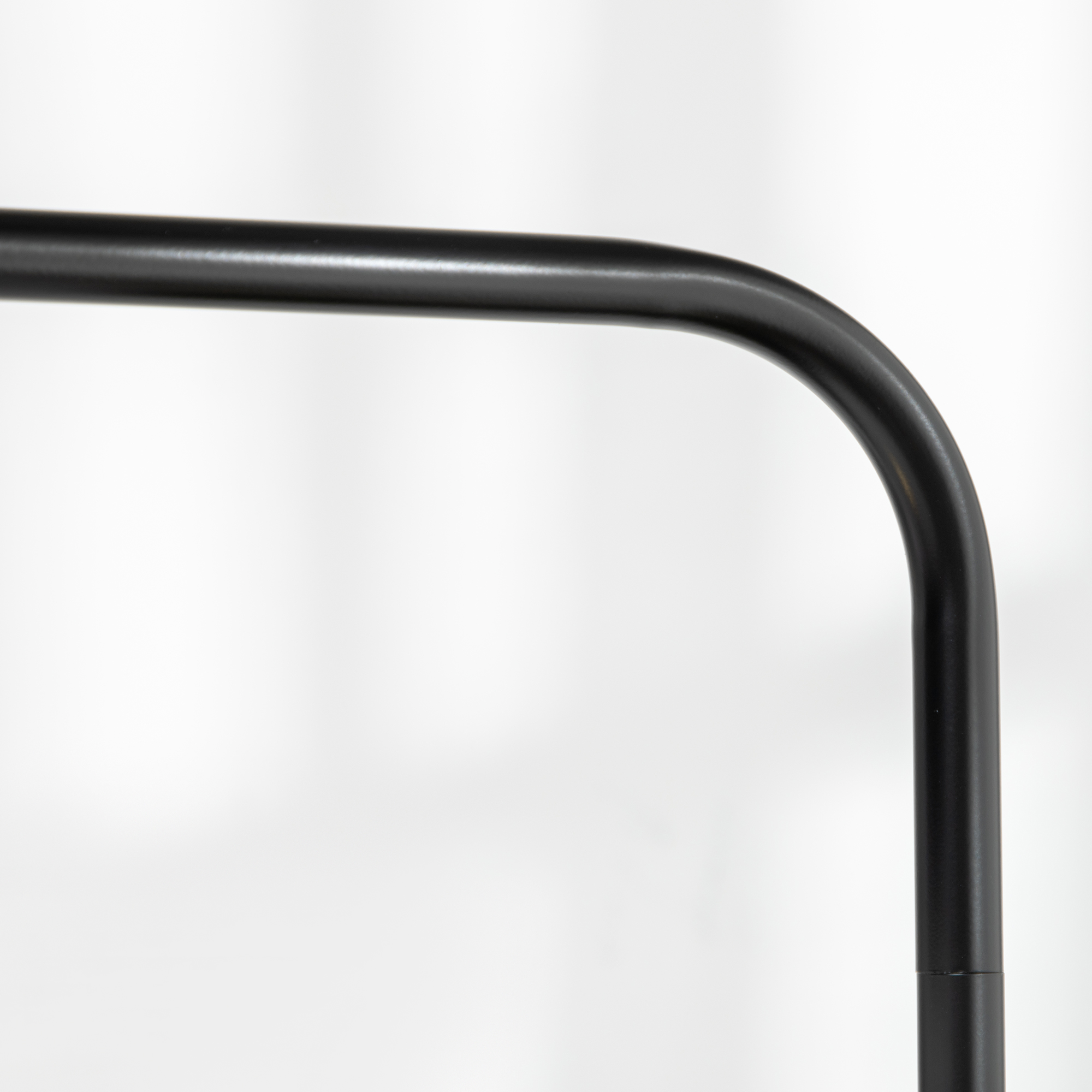 Stehlampe mit Fußschalter, Bodenlampe mit Stoffschirm, Stahl, Weiß