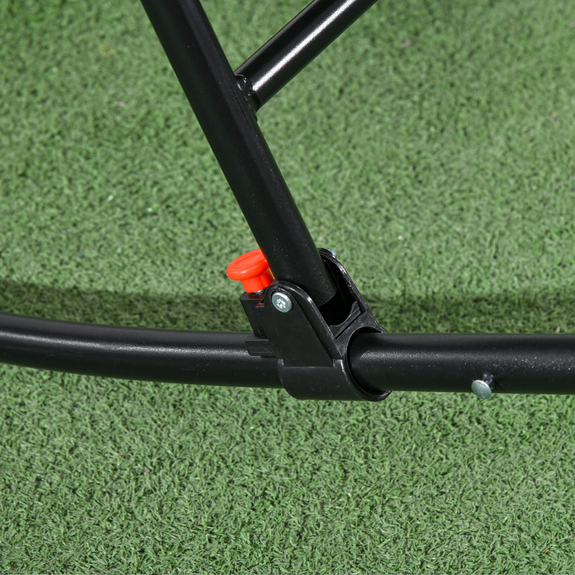 Outdoor Schaukelstuhl, wetterfest, klappbar, mit Kopfkissen, bis 120 kg, Hellgrau