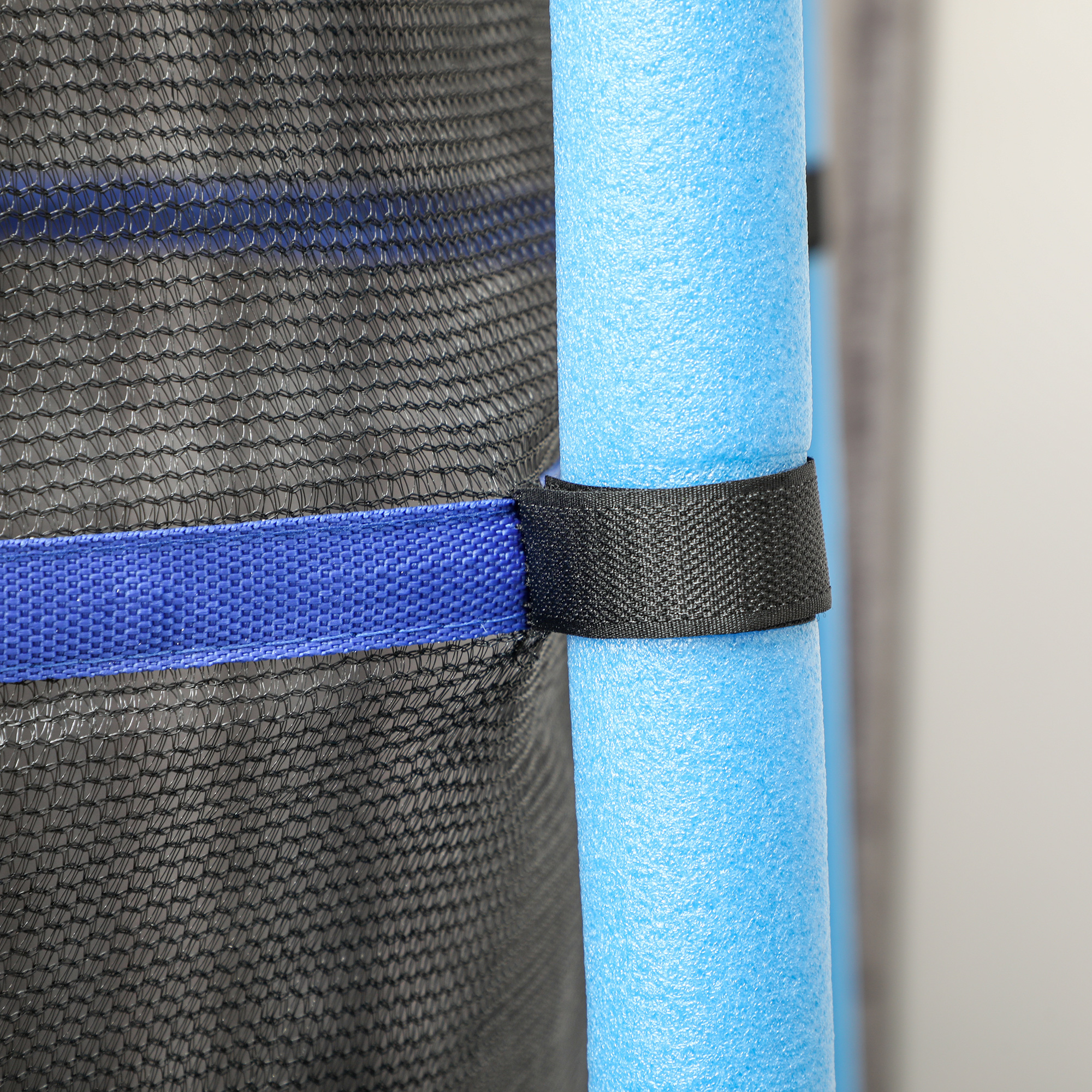 Trampolin für Kinder, Ø163 cm, mit Sicherheitsnetz, In- und Outdoor, Belastung bis 50 kg, Stahl, Kunststoff, Blau